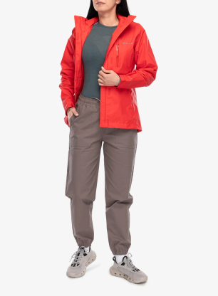 Ženska nepremočljiva jakna Columbia Pouring Adventure III Jacket - poppy red