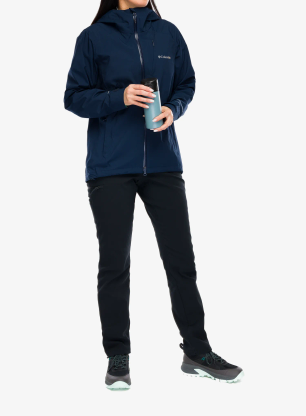 Ženska nepremočljiva jakna Columbia Trailborne 2.5L Shell - collegiate navy