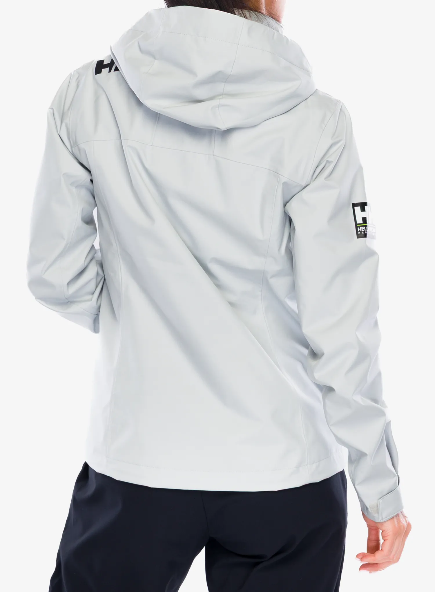 Ženska nepremočljiva jakna Helly Hansen Crew Hooded Jacket 2.0 - grey fog