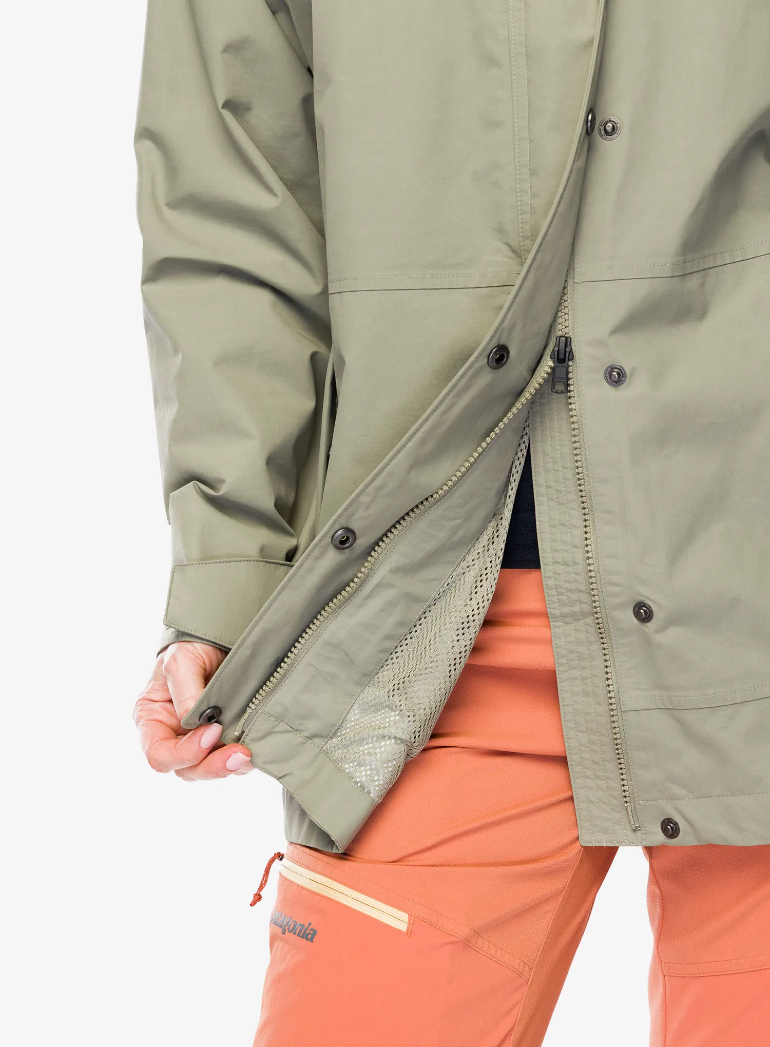 Ženska nepremočljiva jakna Patagonia Outdoor Everyday Rain Jacket - river rock green