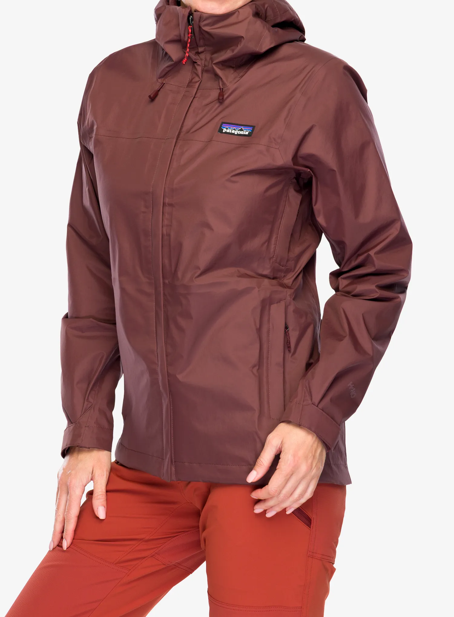 Ženska nepremočljiva jakna Patagonia Torrentshell 3L Jacket - dark ruby