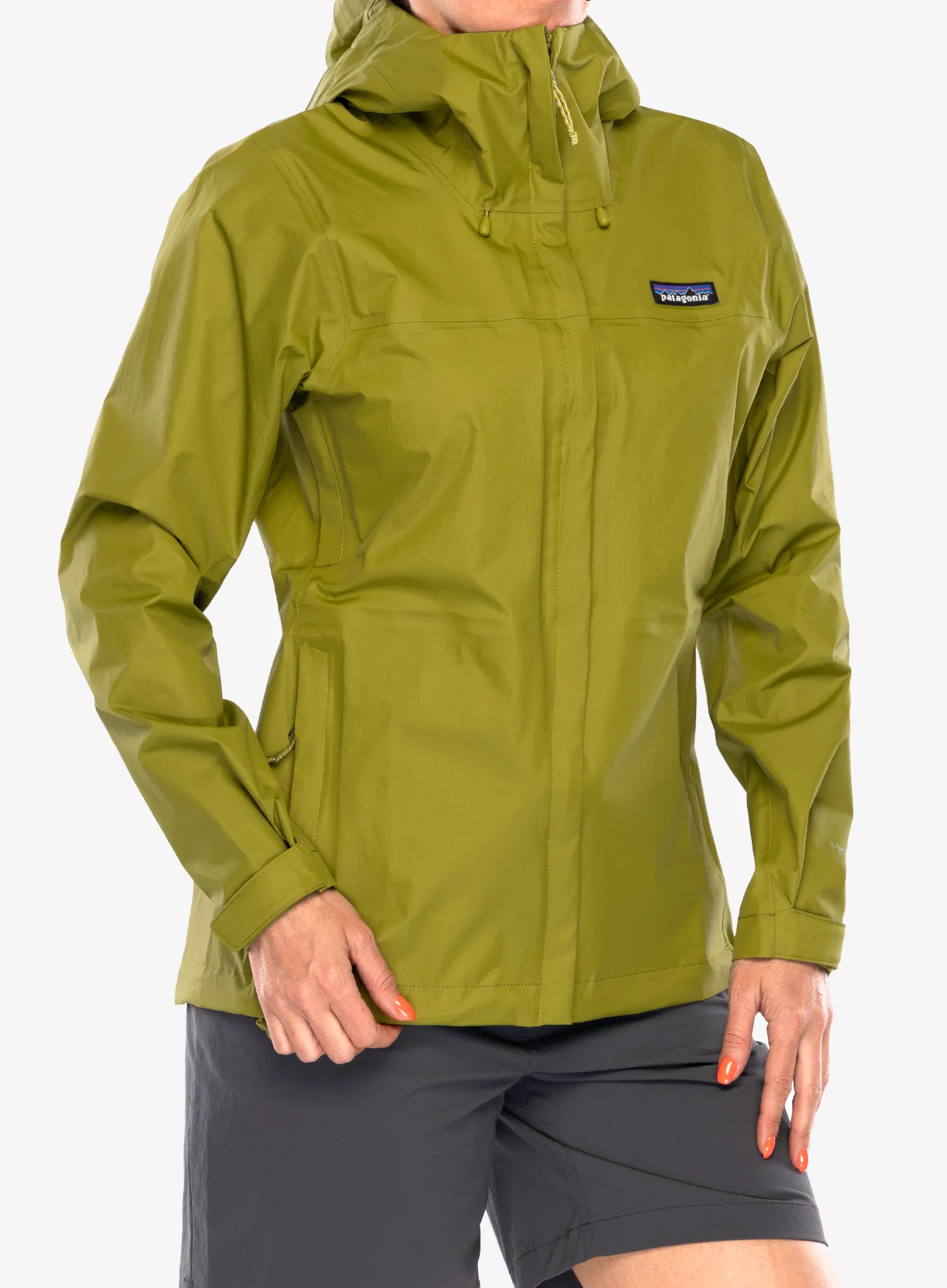Ženska nepremočljiva jakna Patagonia Torrentshell 3L Jacket - graze green