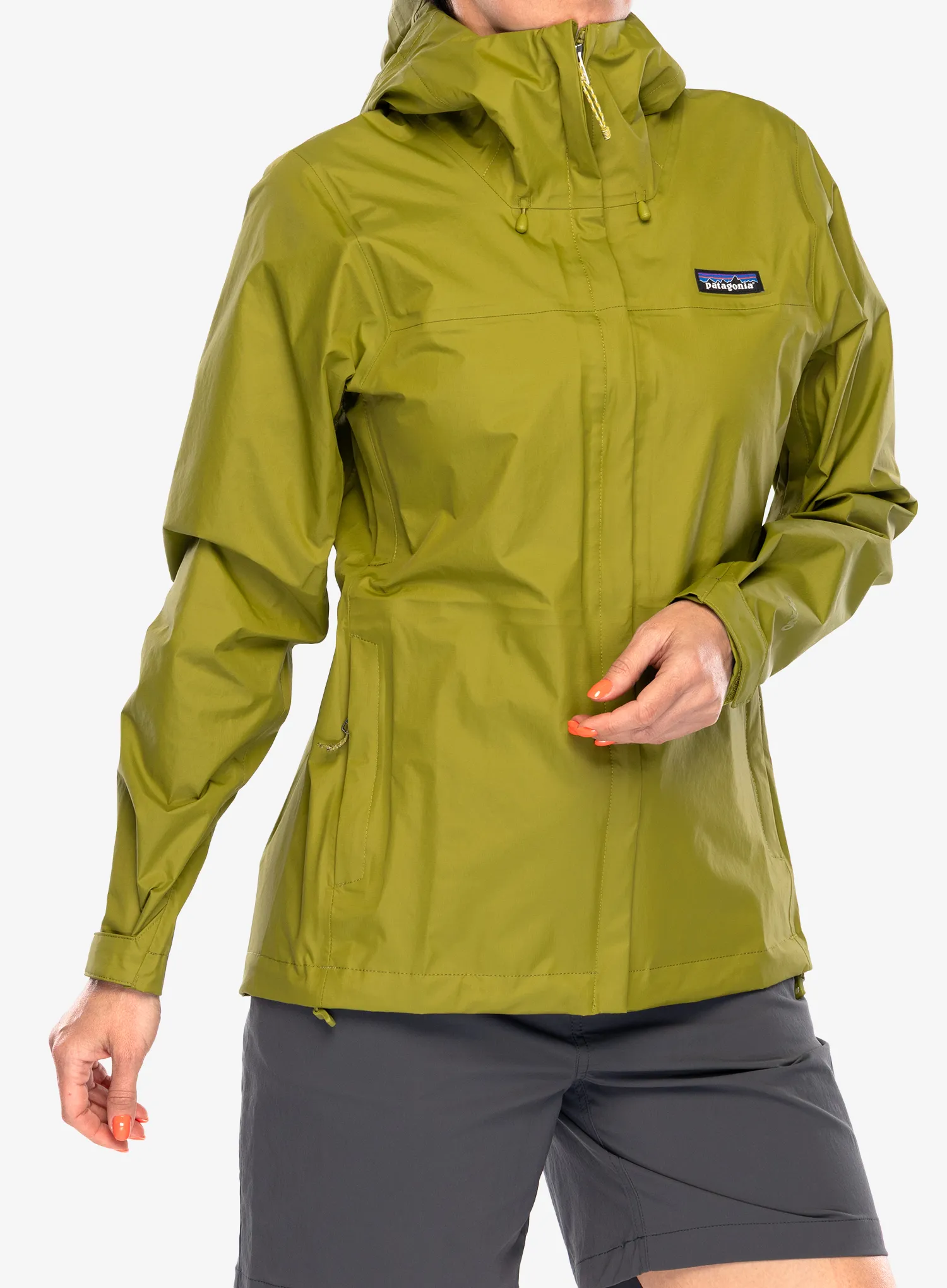 Ženska nepremočljiva jakna Patagonia Torrentshell 3L Jacket - graze green