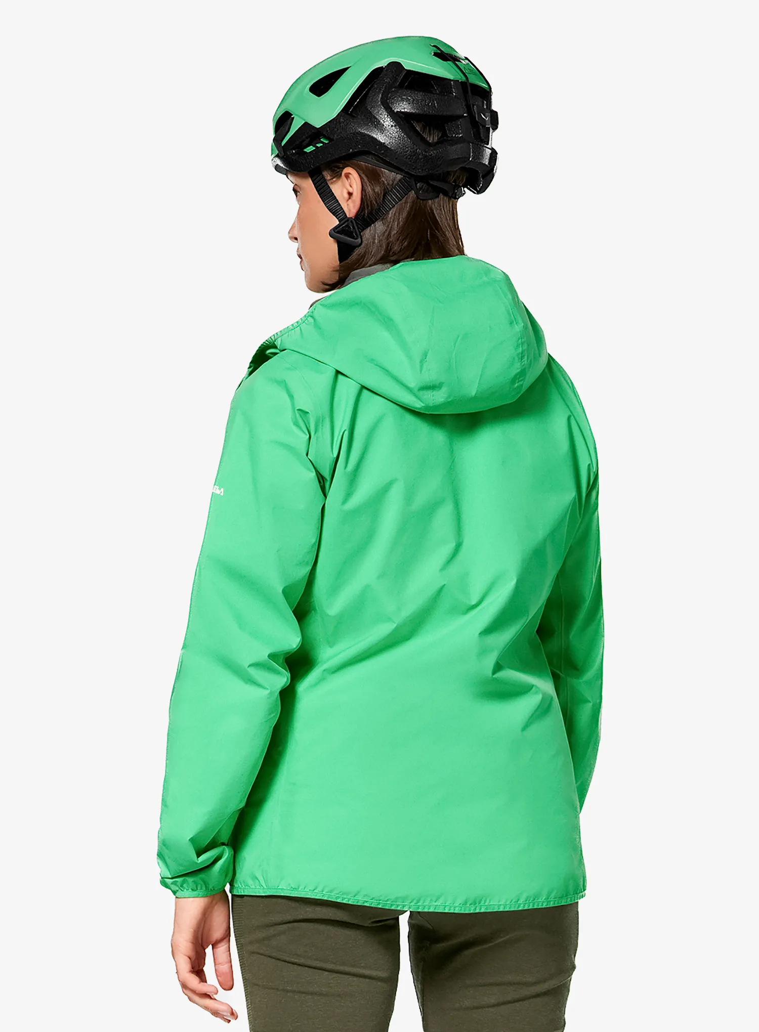 Ženska nepremočljiva jakna Salewa Agner 3 PTX 3L Jacket - irish green