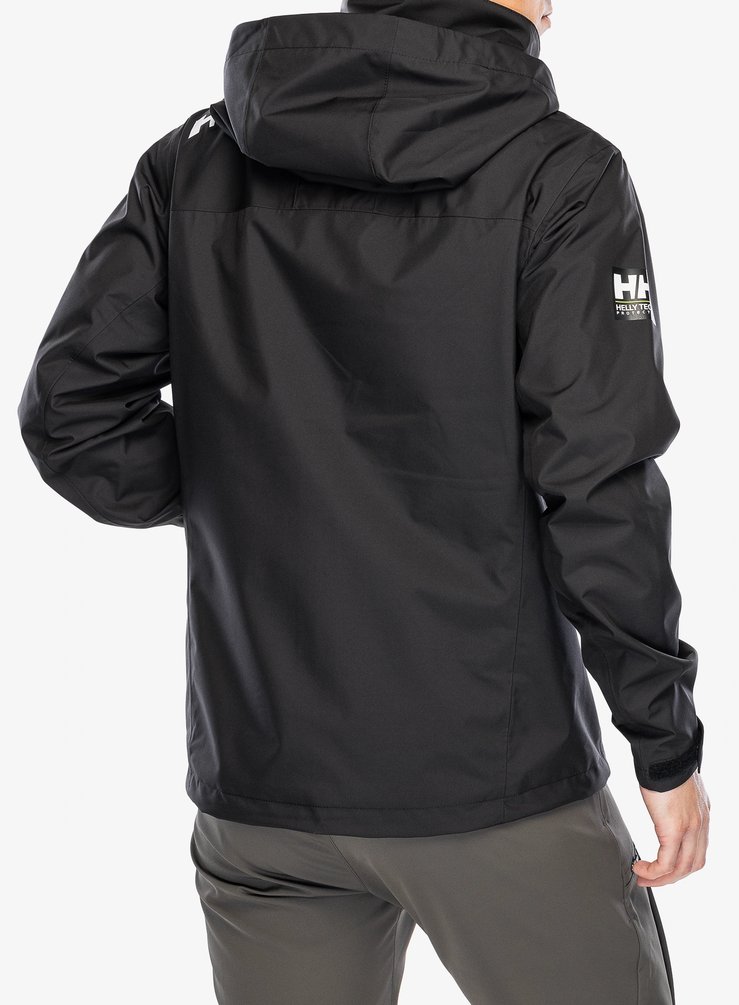 Nepremočljiva jakna Helly Hansen Crew Hooded Jacket 2.0 - black