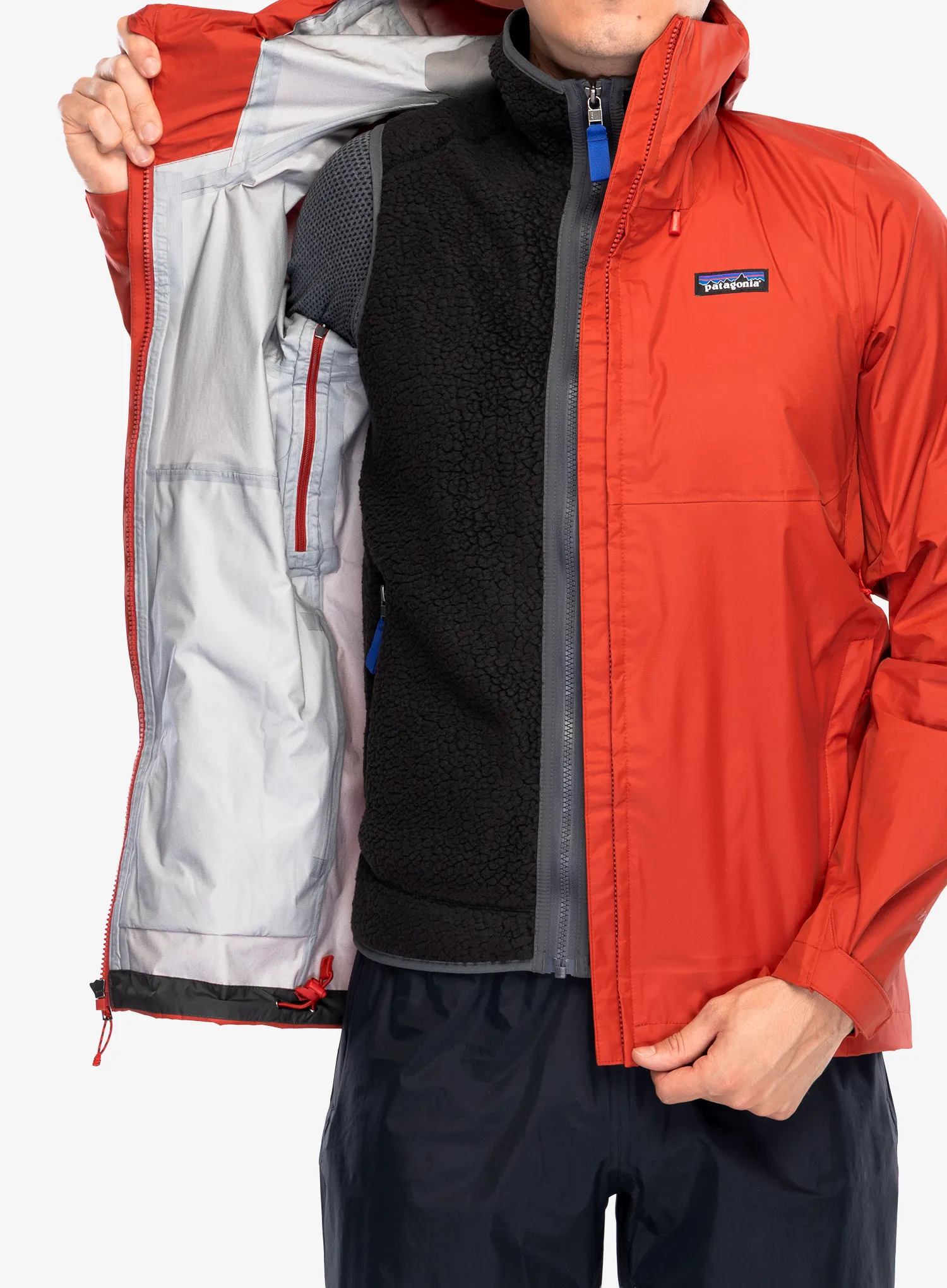 Nepremočljiva jakna Patagonia Torrentshell 3L Jacket - amanita red