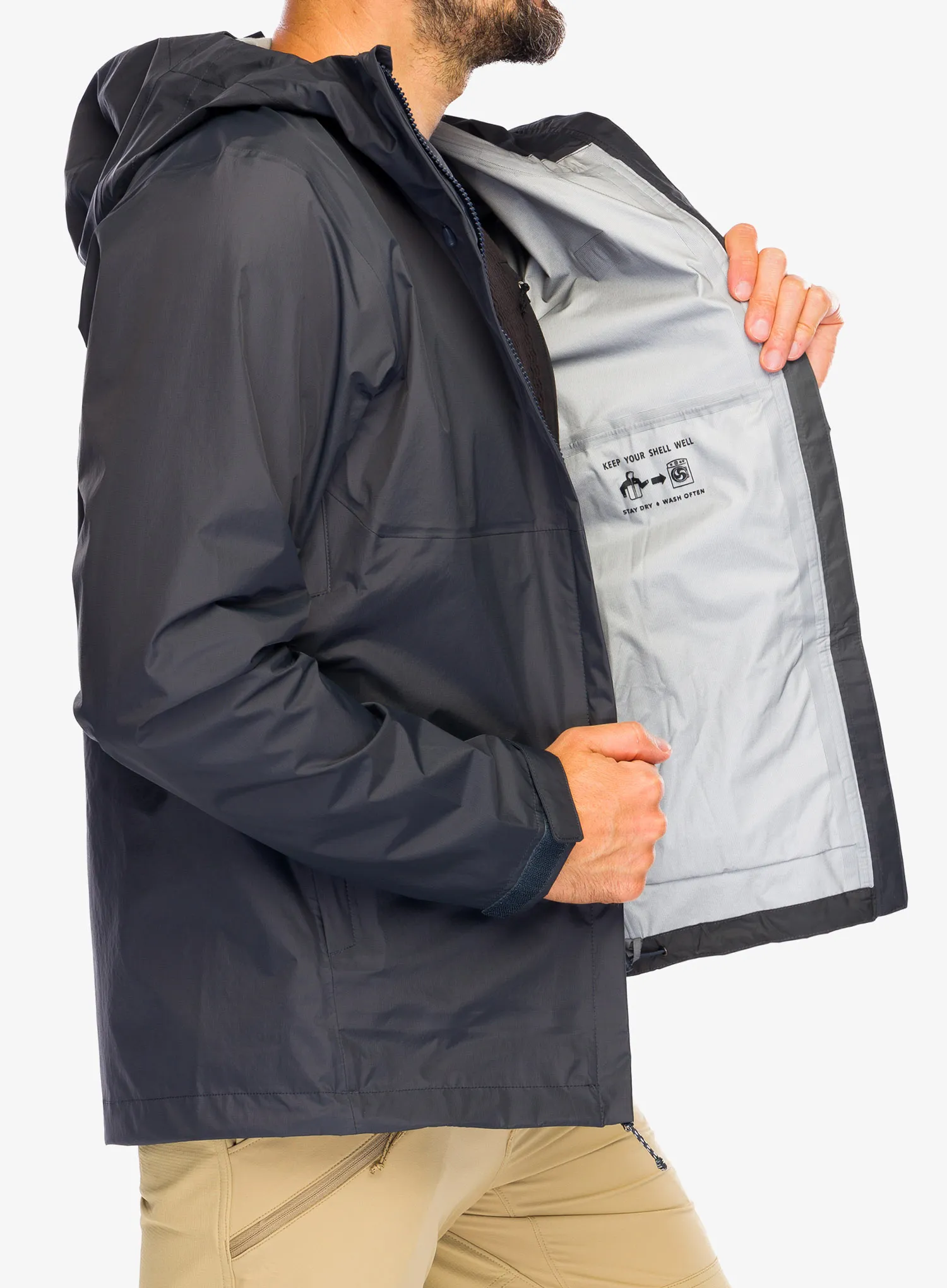 Nepremočljiva jakna Patagonia Torrentshell 3L Jacket - smolder blue