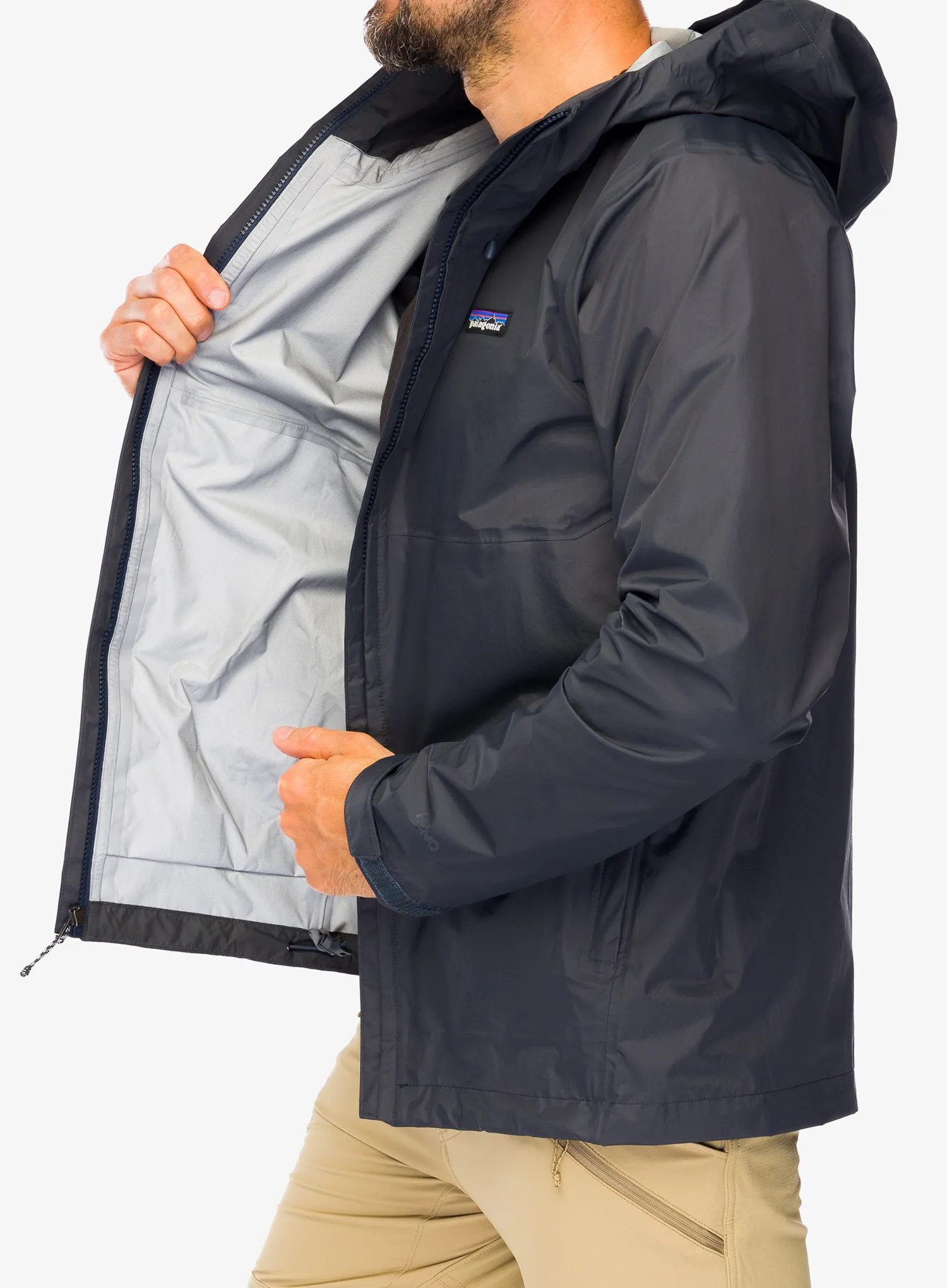 Nepremočljiva jakna Patagonia Torrentshell 3L Jacket - smolder blue