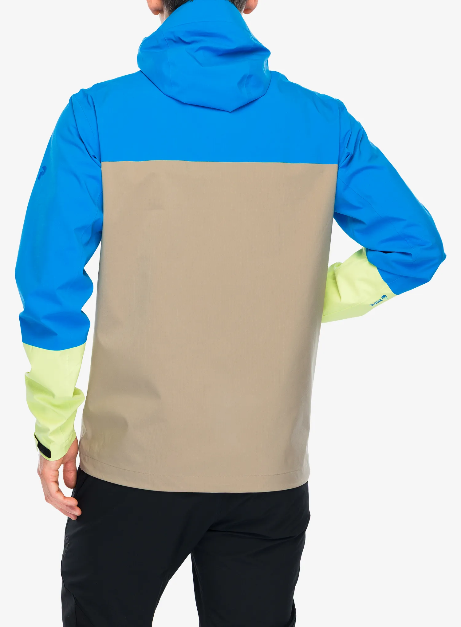 Nepremočljiva jakna Peak Perfomance Trail Hipe Shell Jacket - bril blue/avid beige/sunny adv