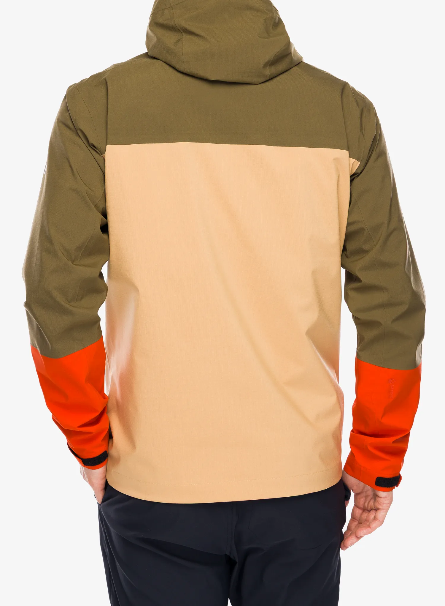 Nepremočljiva jakna Peak Perfomance Trail Hipe Shell Jacket - meadow moss/sierra sand