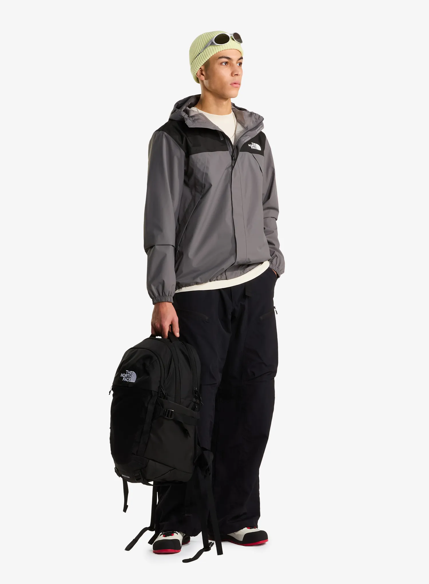 Nepremočljiva jakna The North Face Antora Jacket - smoked pearl/tnf black