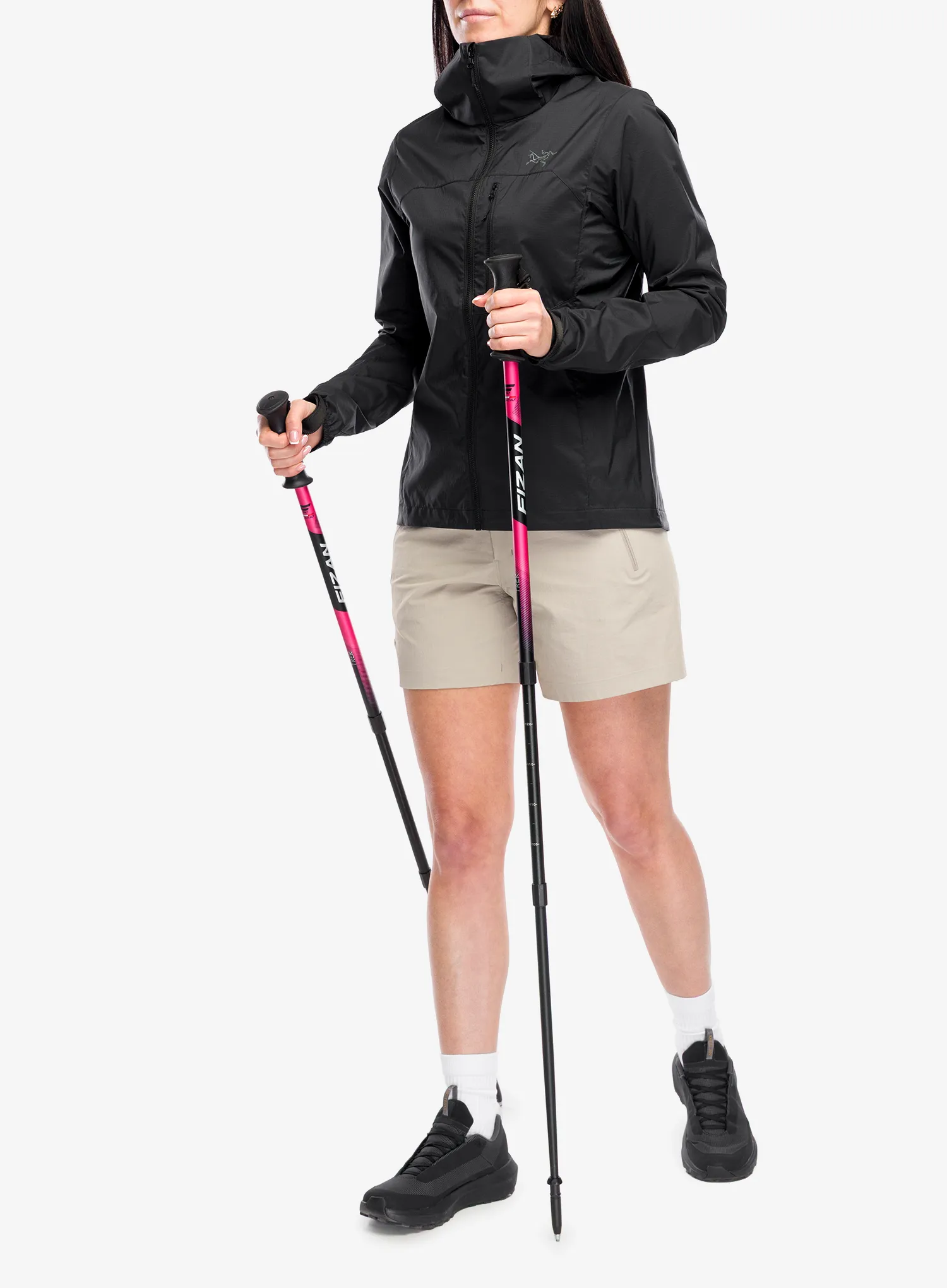 Ženska vetrovka Arcteryx Squamish Hoody - black