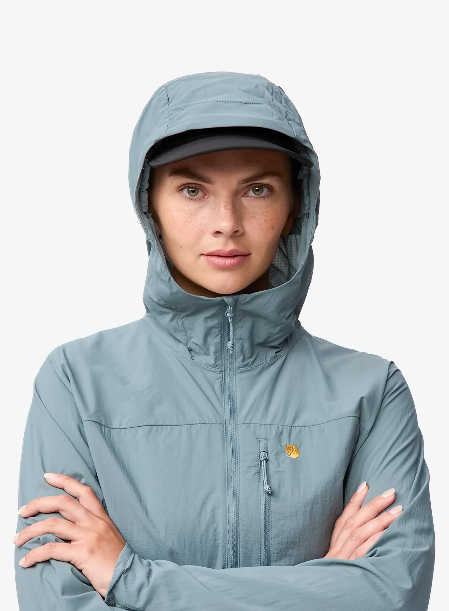 Ženska vetrovka Fjallraven Bergtagen Windshell Jacket - nimbus blue