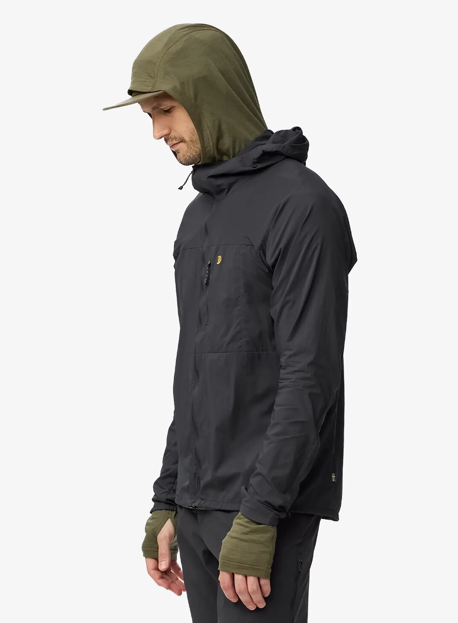 Vetrovka Fjallraven Bergtagen Windshell Jacket - black