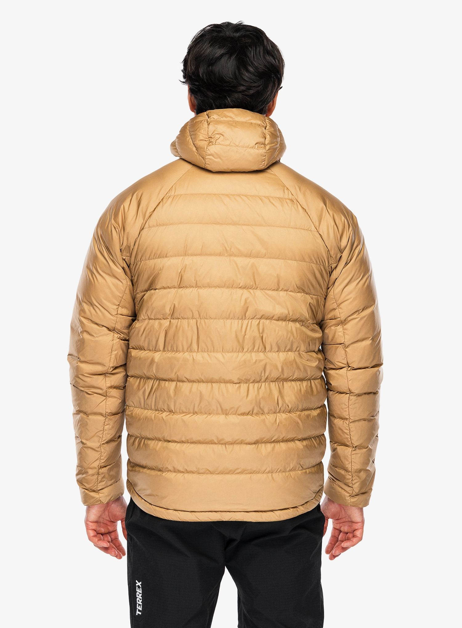 Puhovka adidas TERREX Xperior CLIMAWARM+ Down Hooded Jacket - cardboard