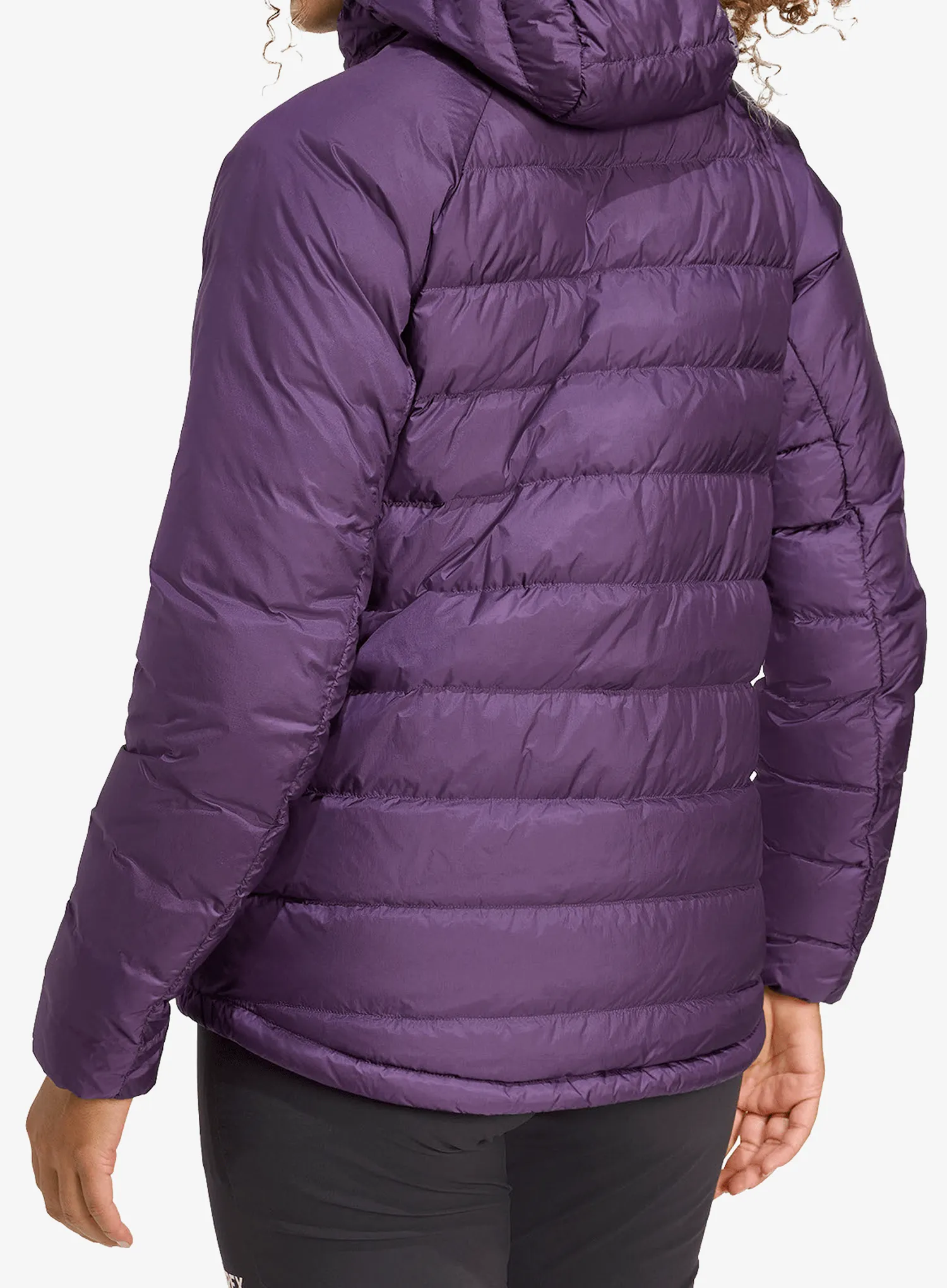 Ženska puhovka adidas TERREX Xperior CLIMAWARM+ Down Hooded Jacket - aurora plum