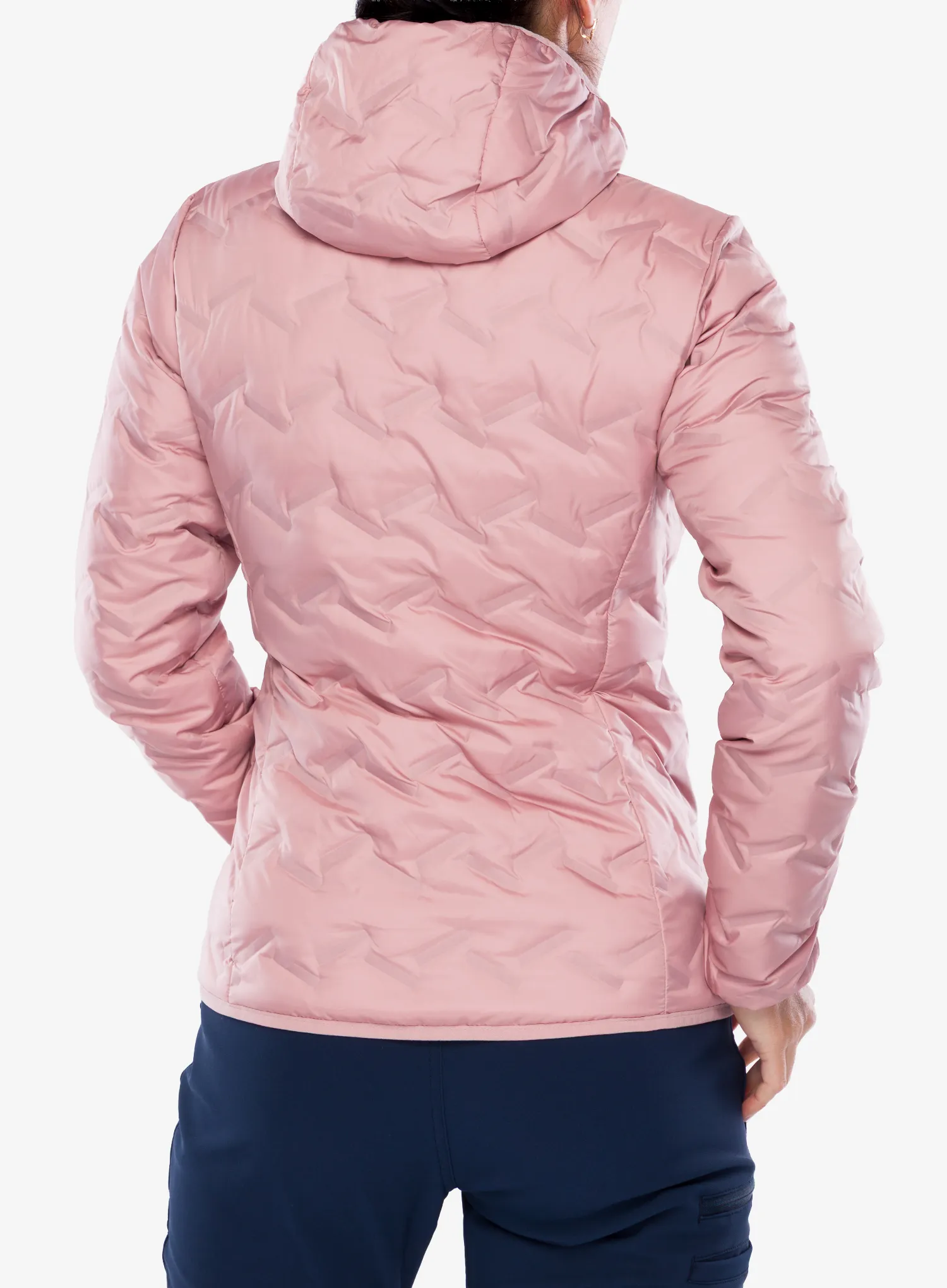 Ženska puhovka Columbia Delta Ridge II Down Hooded Jacket - eraser pink