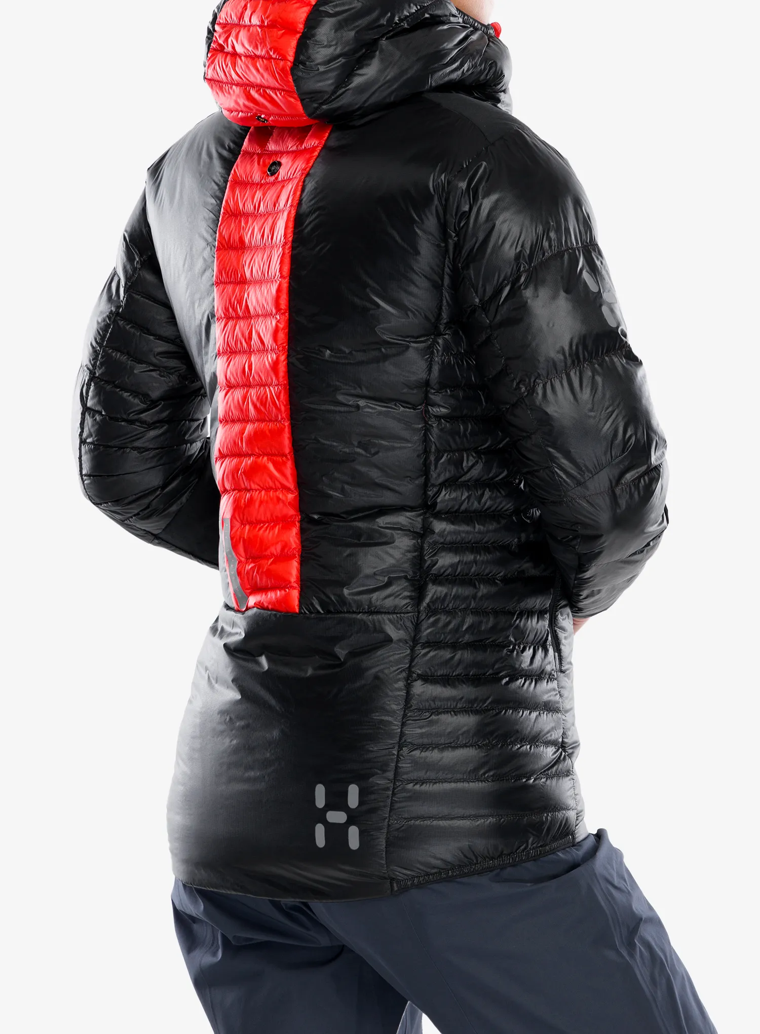 Ženska puhovka Haglofs L.I.M ZT Down Jacket - zenith red/true black