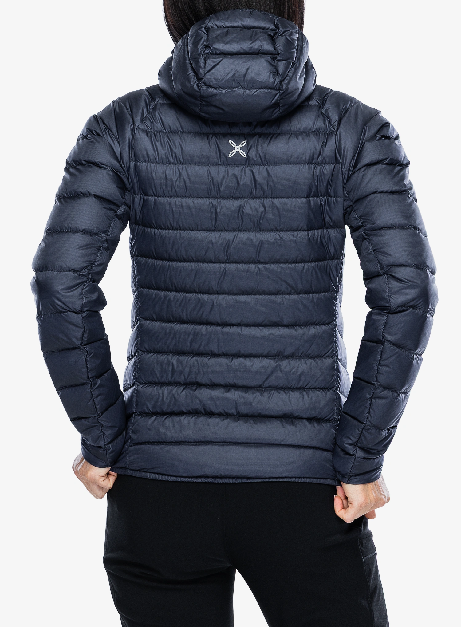 Ženska puhovka Montura Breeze Hooded Duvet Jacket - graphite blue/turquoise