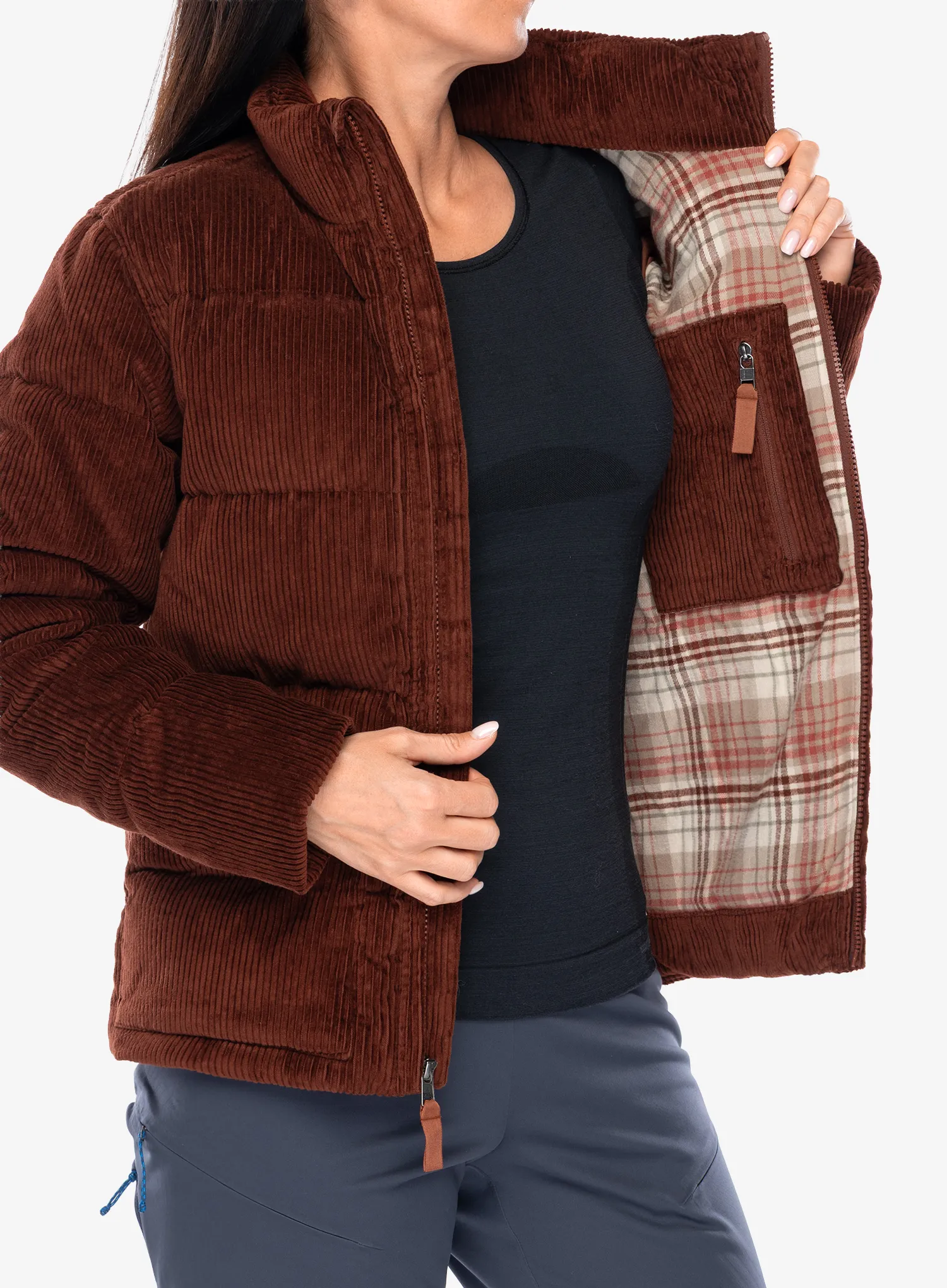Ženska puhovka Patagonia Cord Fjord Jacket - dried vanilla