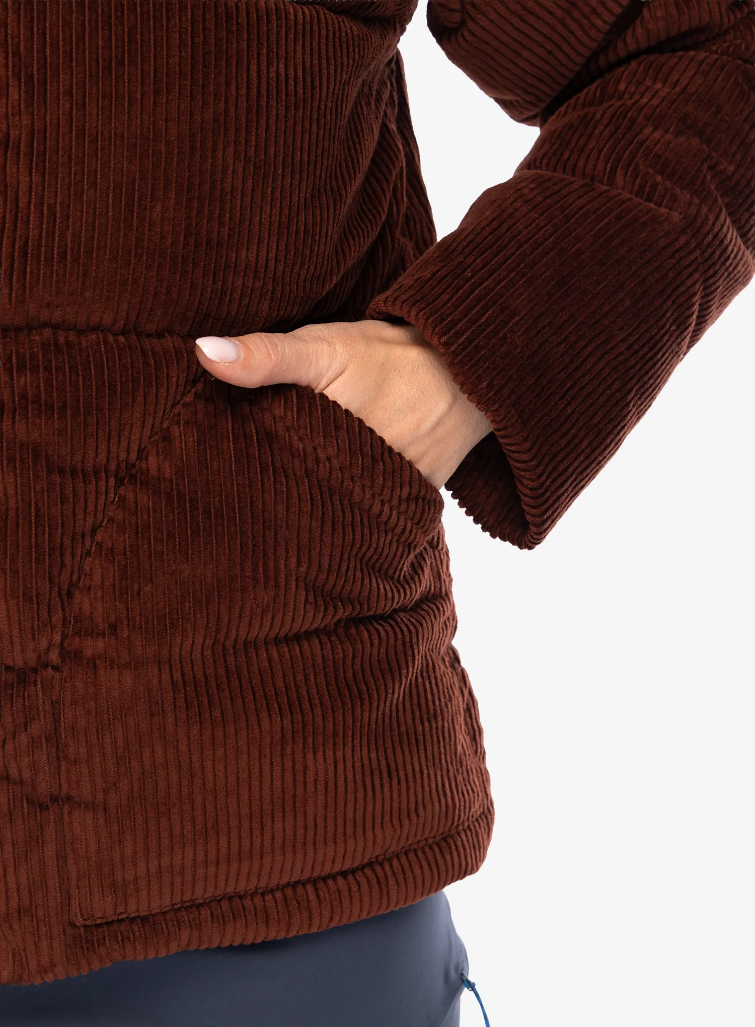 Ženska puhovka Patagonia Cord Fjord Jacket - dried vanilla