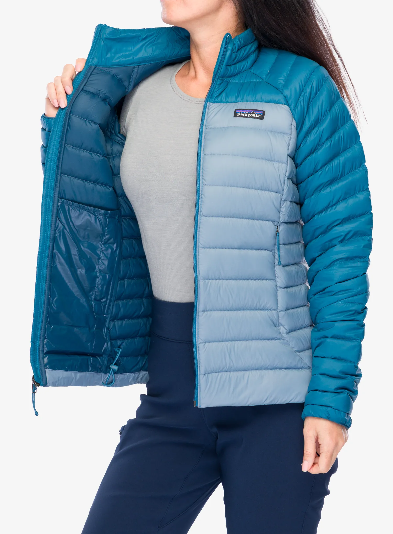 Ženska puhovka Patagonia Down Sweater - light plume grey