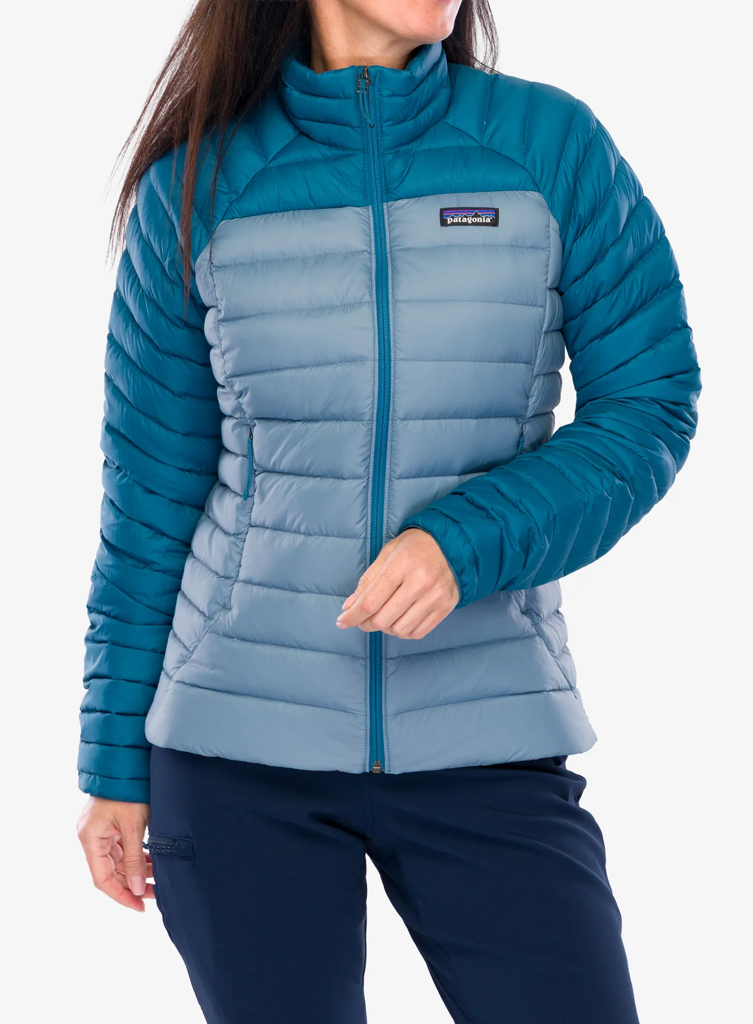 Ženska puhovka Patagonia Down Sweater - light plume grey