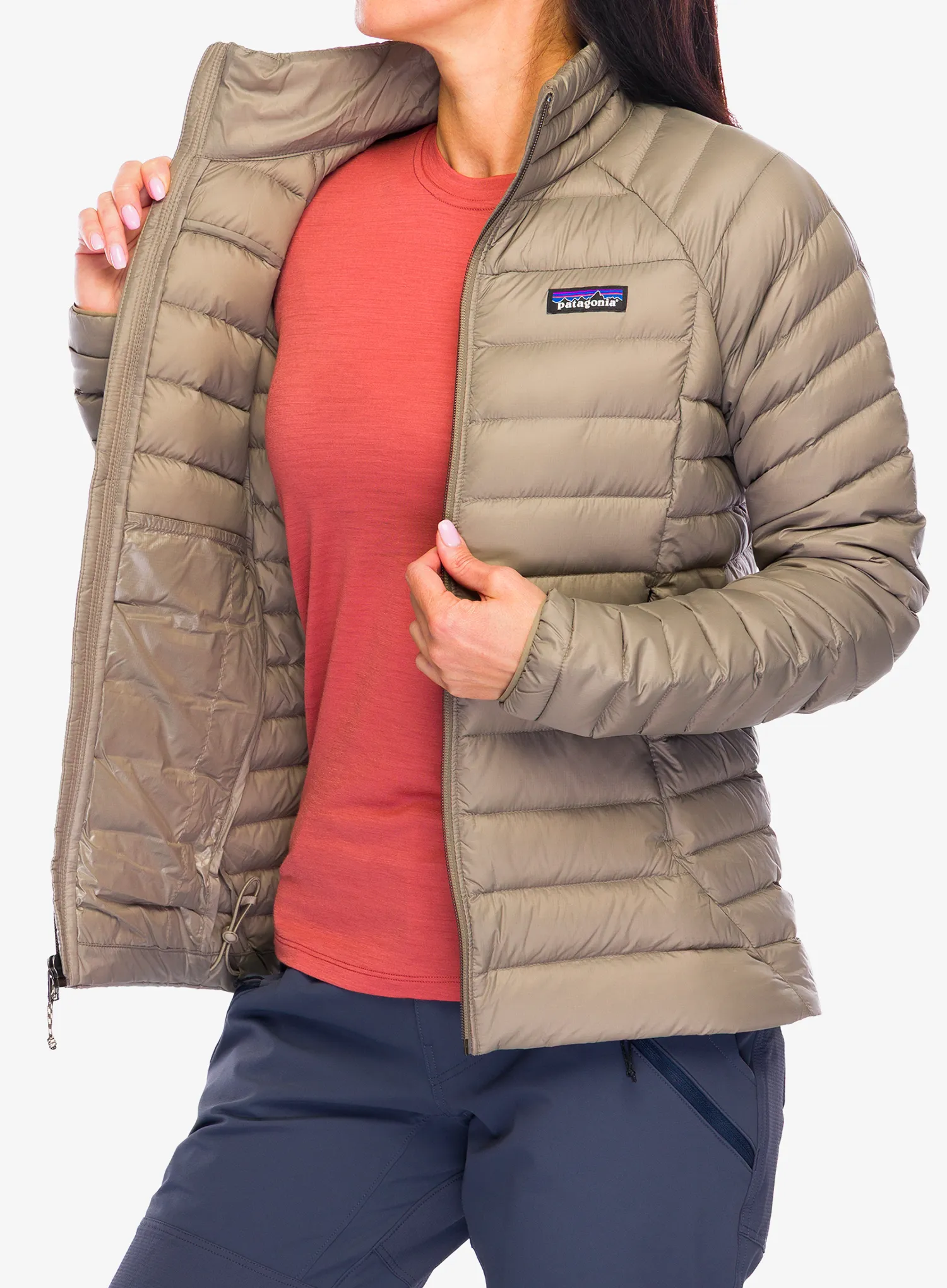 Ženska puhovka Patagonia Down Sweater - wing grey
