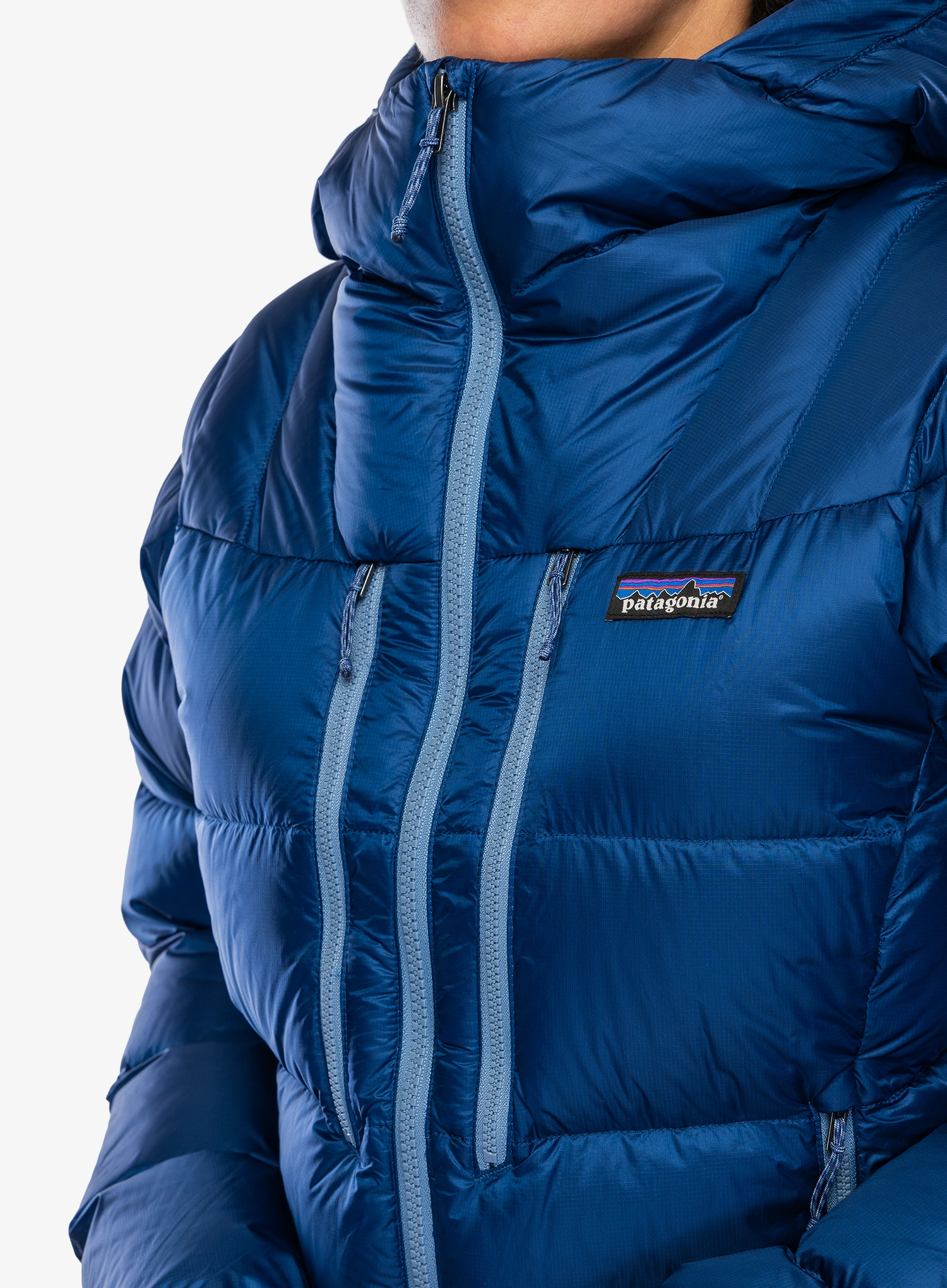 Ženska puhovka Patagonia Fitz Roy Down Hoody - clement blue