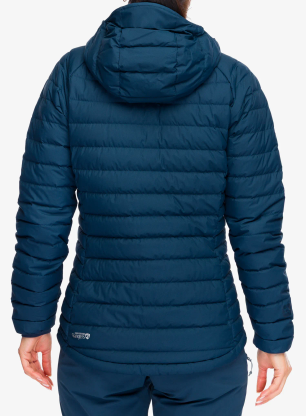 Ženska puhovka Rab Microlight Windstopper Hoody - tempest blue