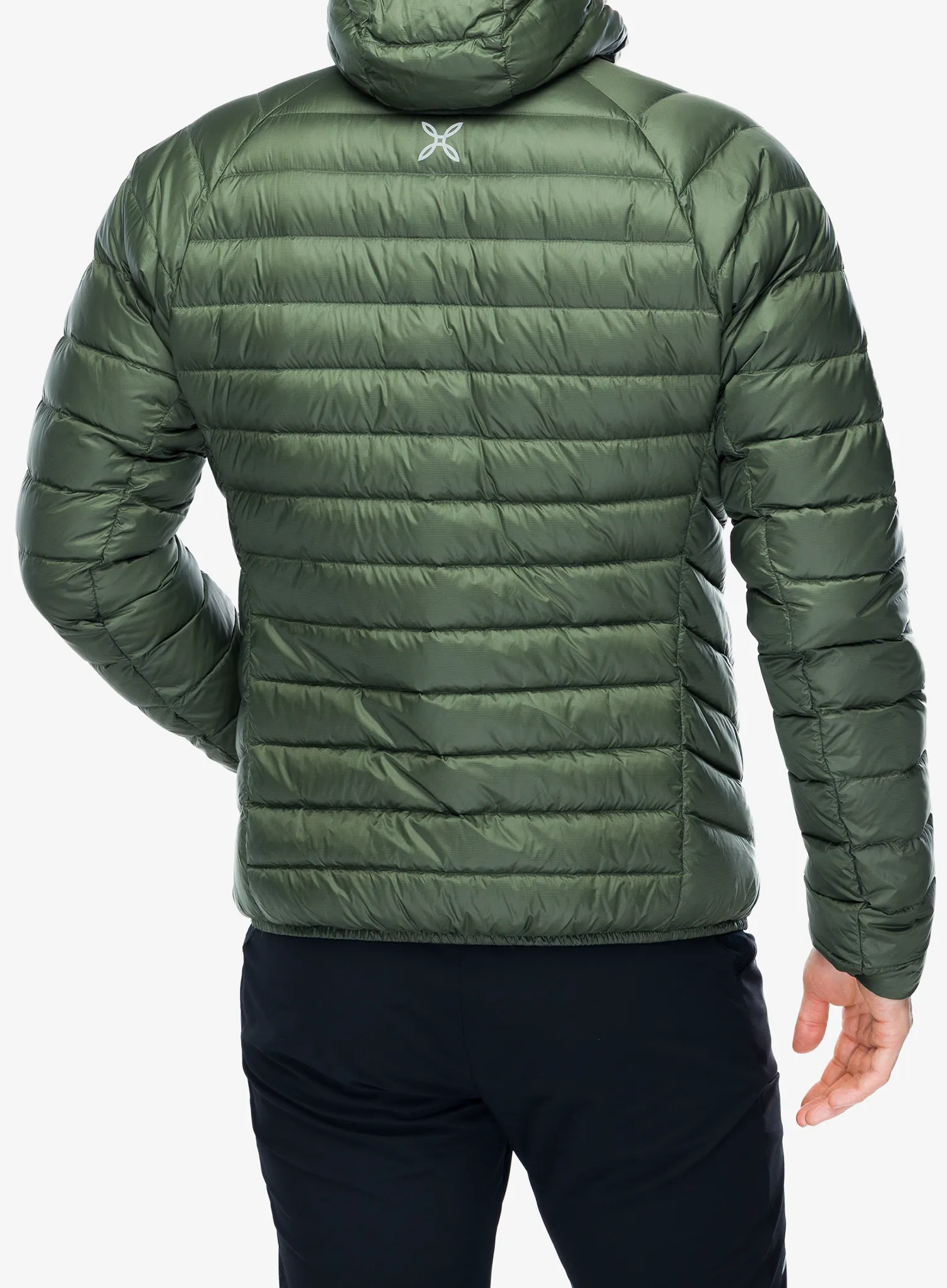 Puhovka Montura Breeze Hooded Duvet Jacket - sage green/sunny lime