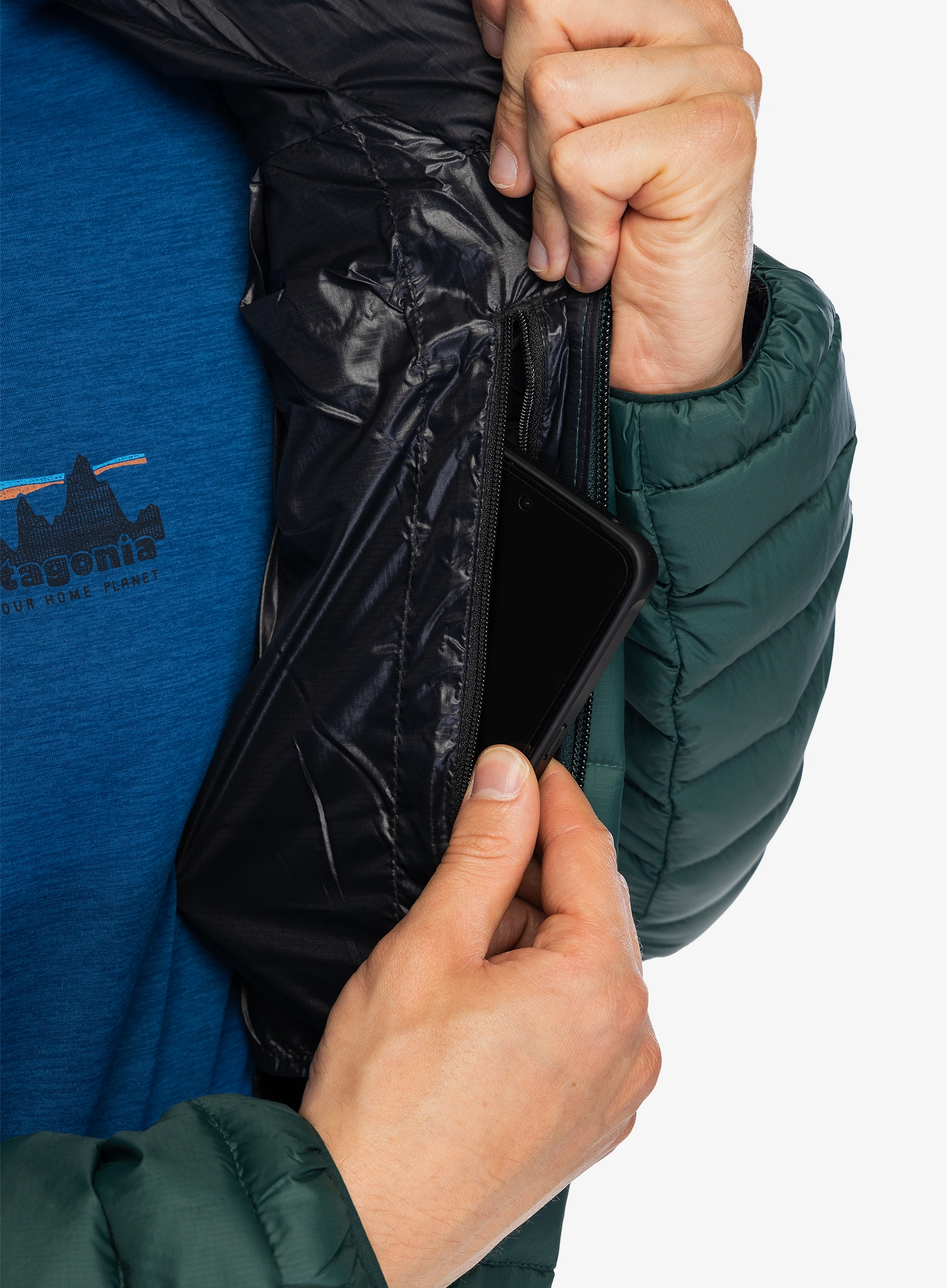Puhovka Patagonia Down Sweater Hoody - cascade green/green