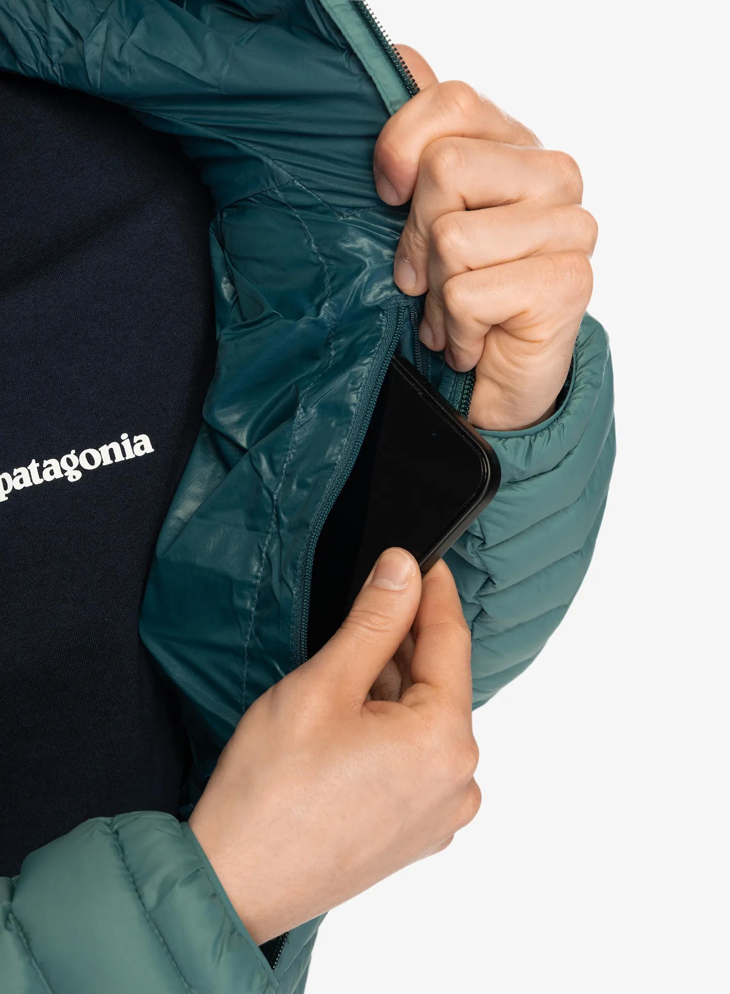 Puhovka Patagonia Down Sweater Hoody - wetland blue
