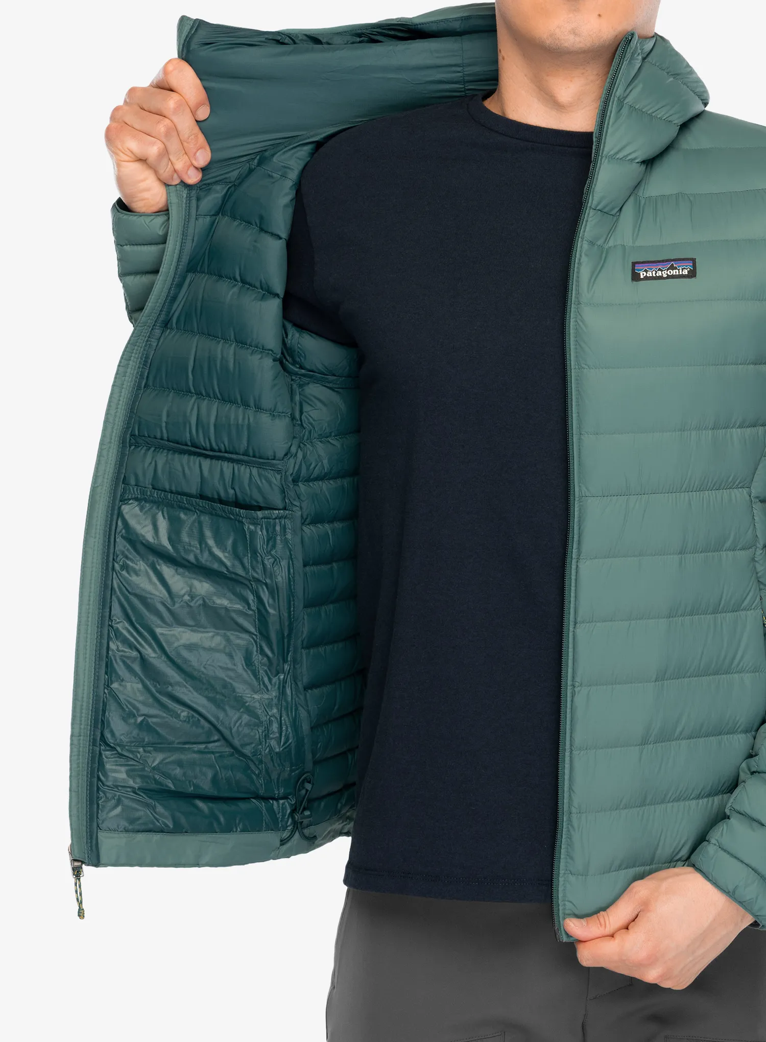 Puhovka Patagonia Down Sweater Hoody - wetland blue
