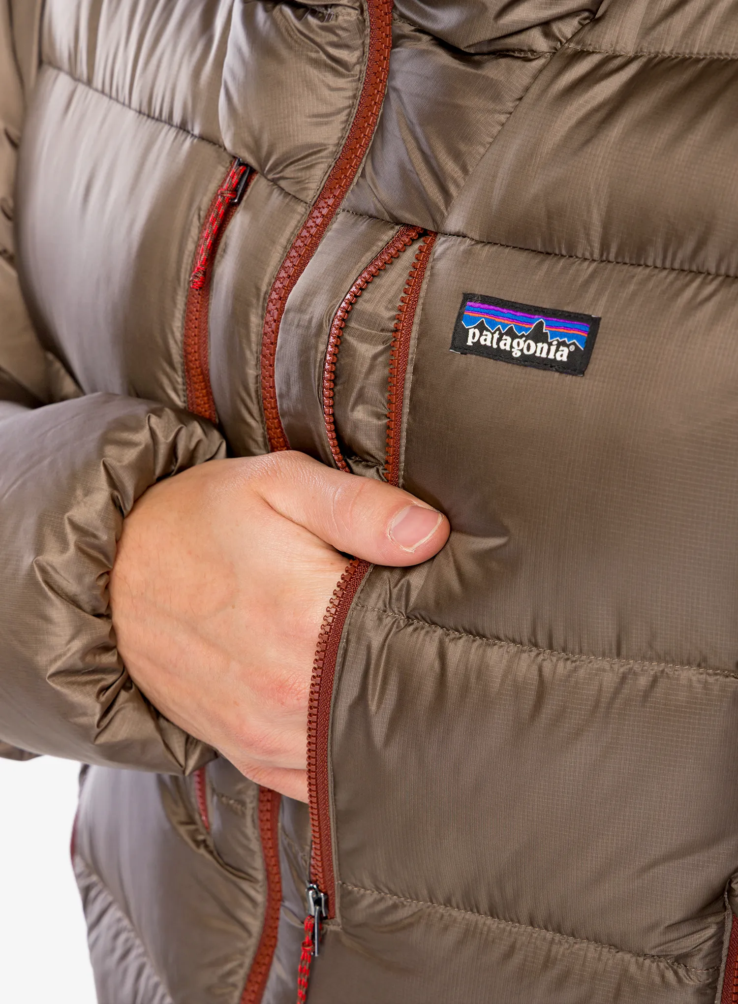 Puhovka Patagonia Fitz Roy Down Hoody - marlow brown