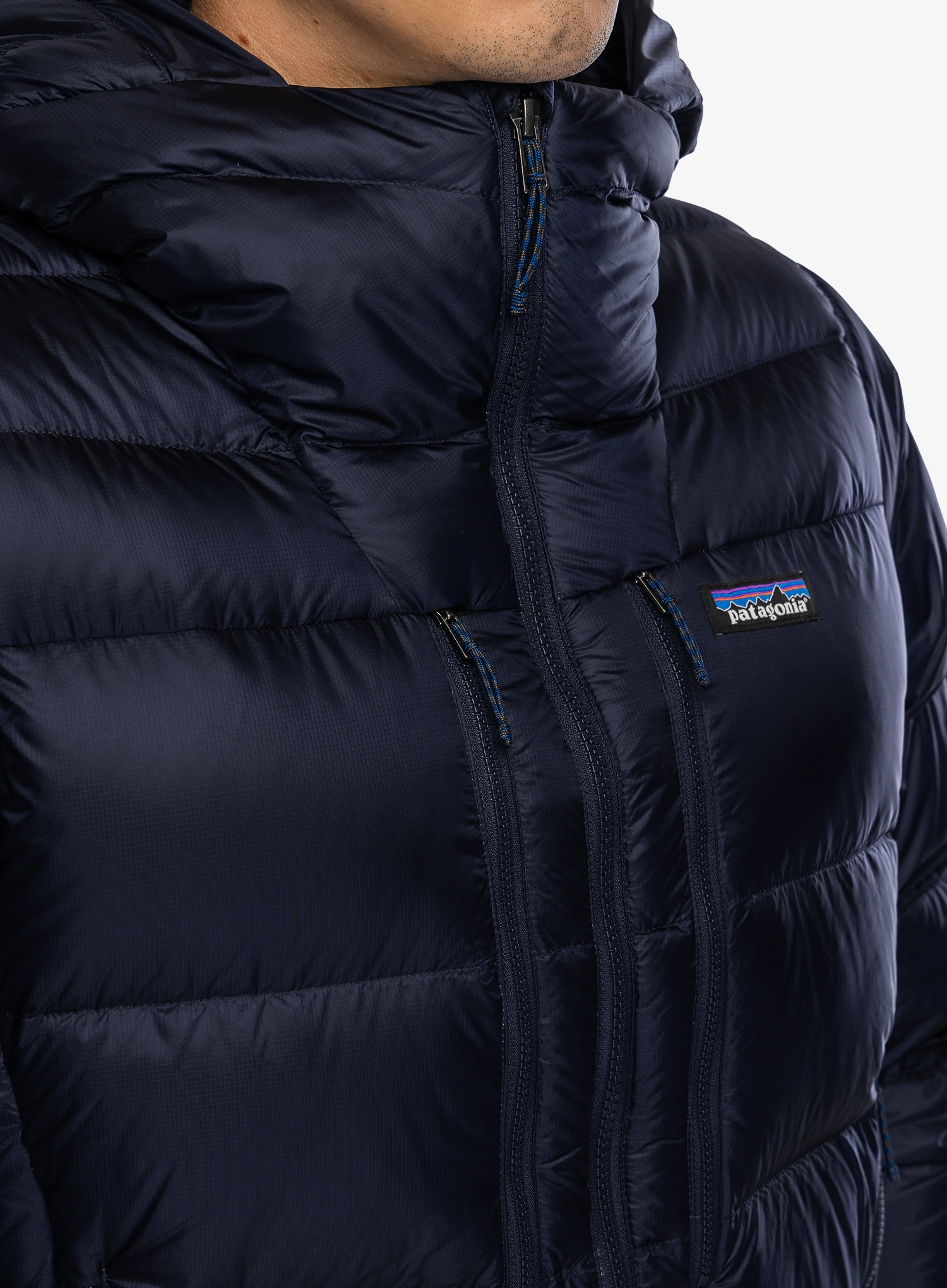 Puhovka Patagonia Fitz Roy Down Hoody - sunken blue