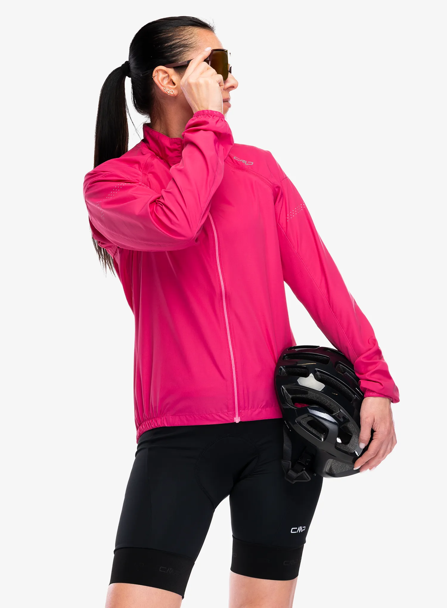 Ženska kolesarska jakna CMP Nuvexa Jacket - magenta