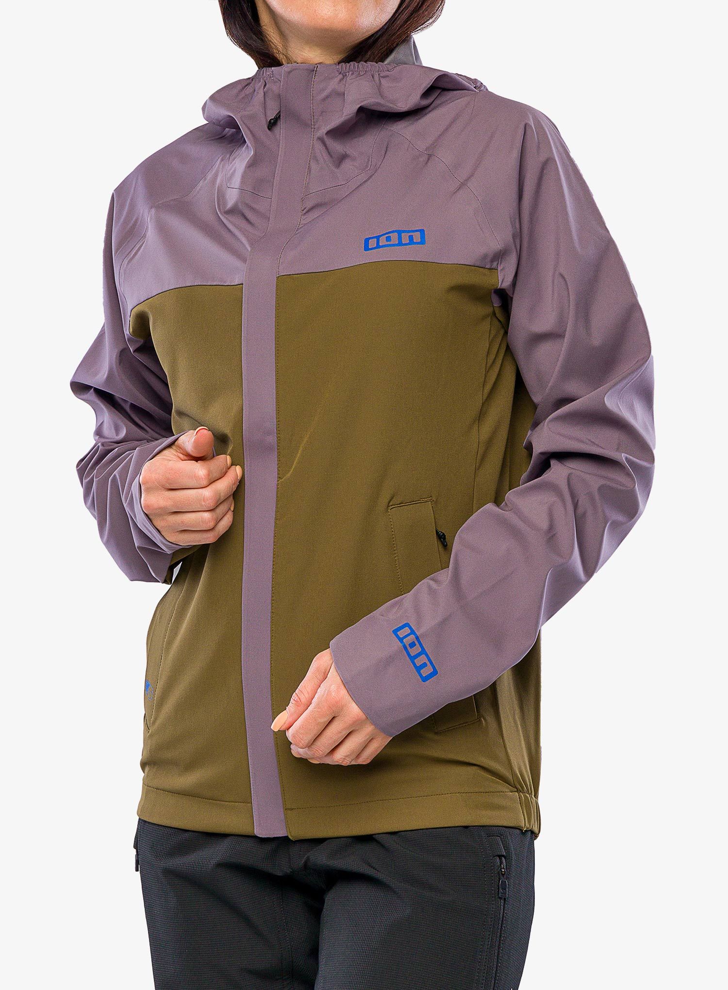 Kolesarska jakna ION Shelter 3L Hybrid - dark mud