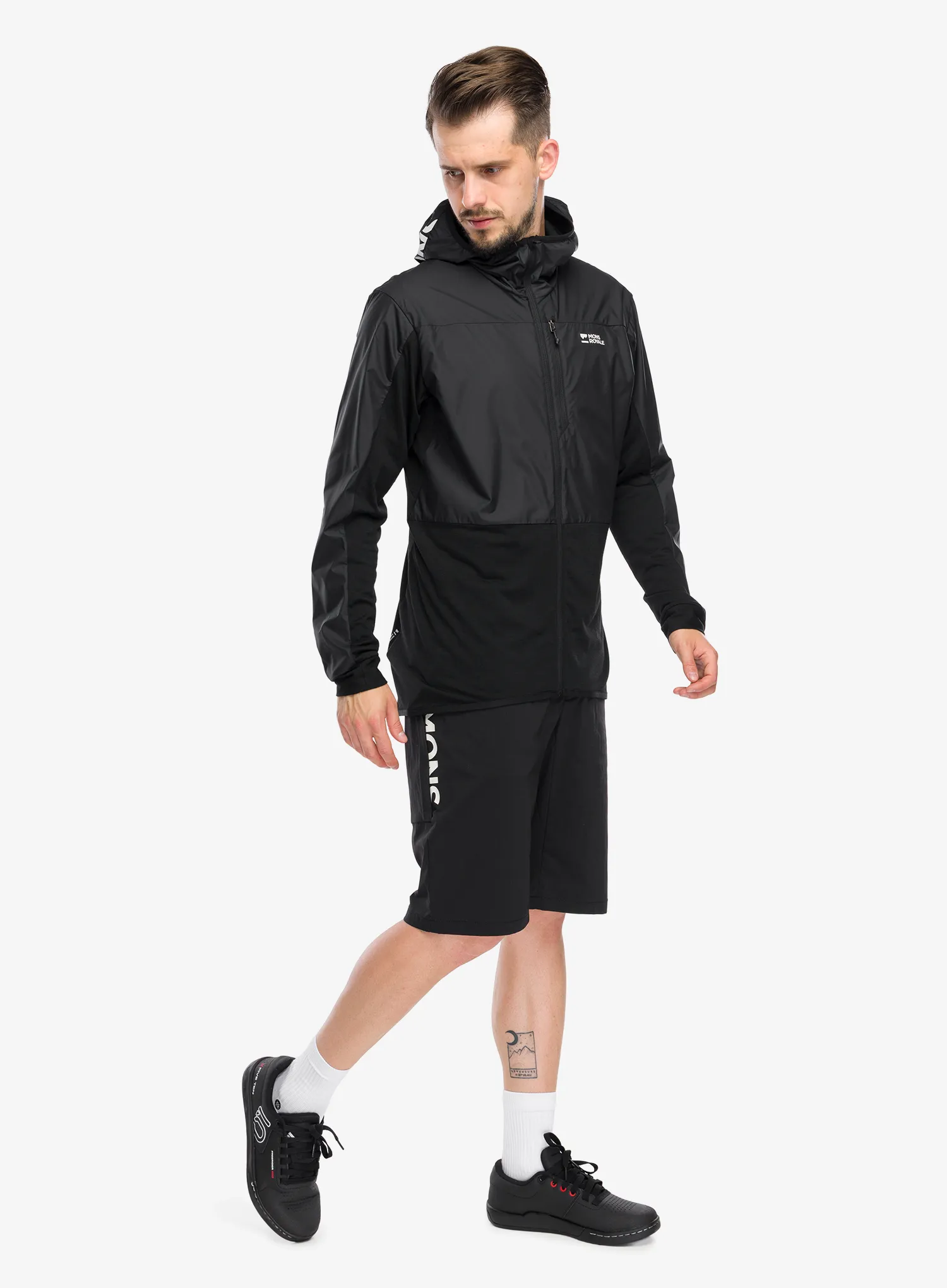 Kolesarska jakna Mons Royale Diversion Merino Wind Jacket - black