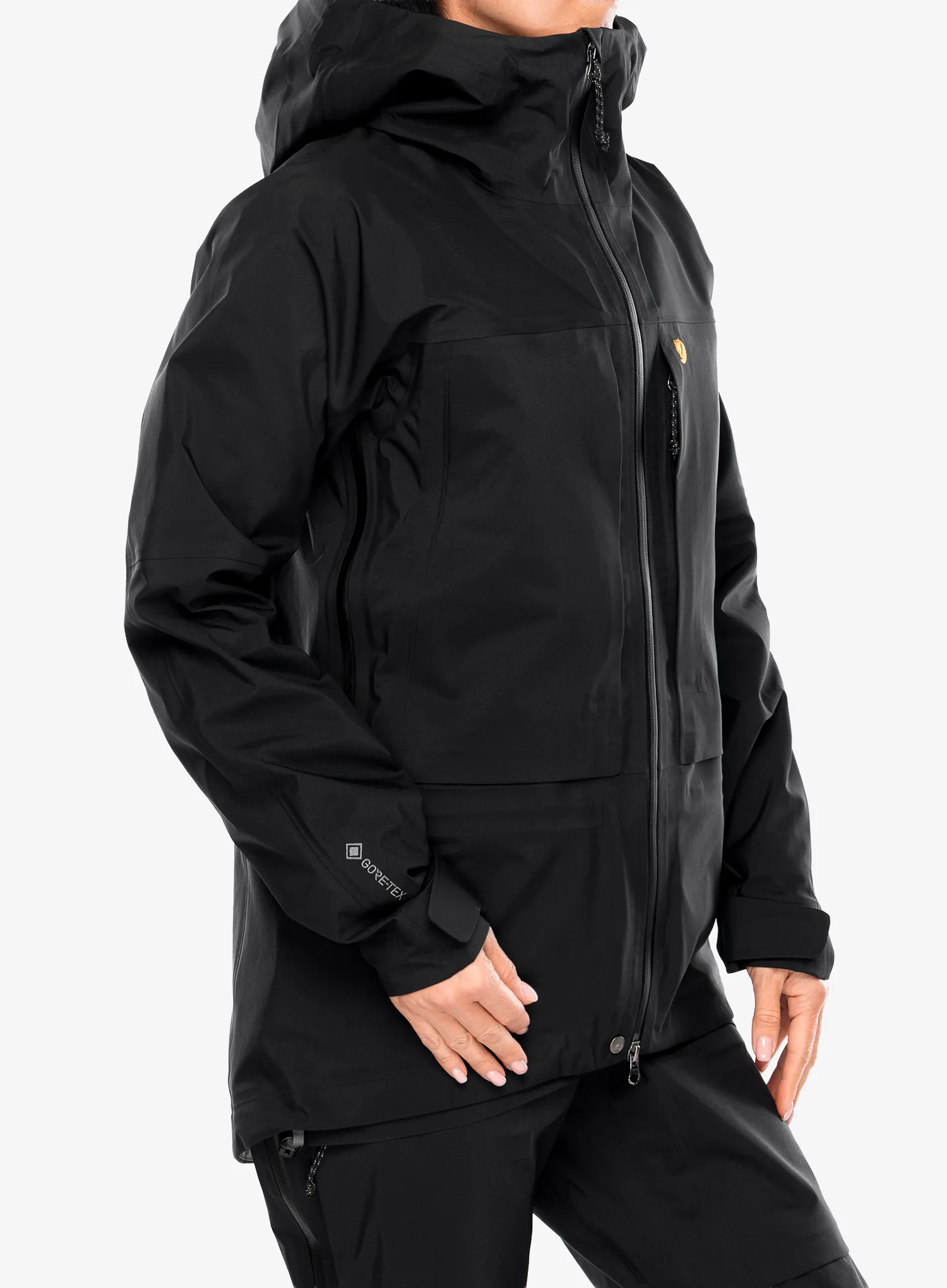 Ženska hardshell jakna Fjallraven Bergtagen GTX Touring Jacket - black/black