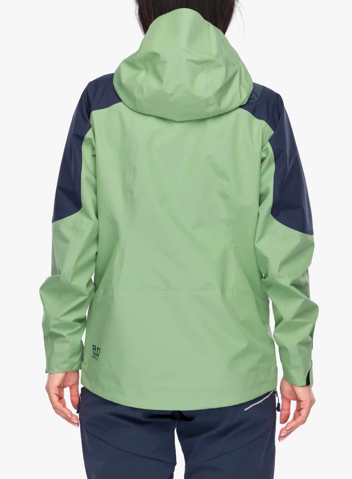 Ženska nepremočljiva jakna La Sportiva Crest Evo Shell Jacket - aspen green/night sky