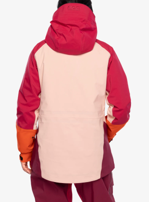 Ženska jakna Peak Performance Vislight Gore-Tex C-Knit Jacket - tech burgundy/peach fuzz