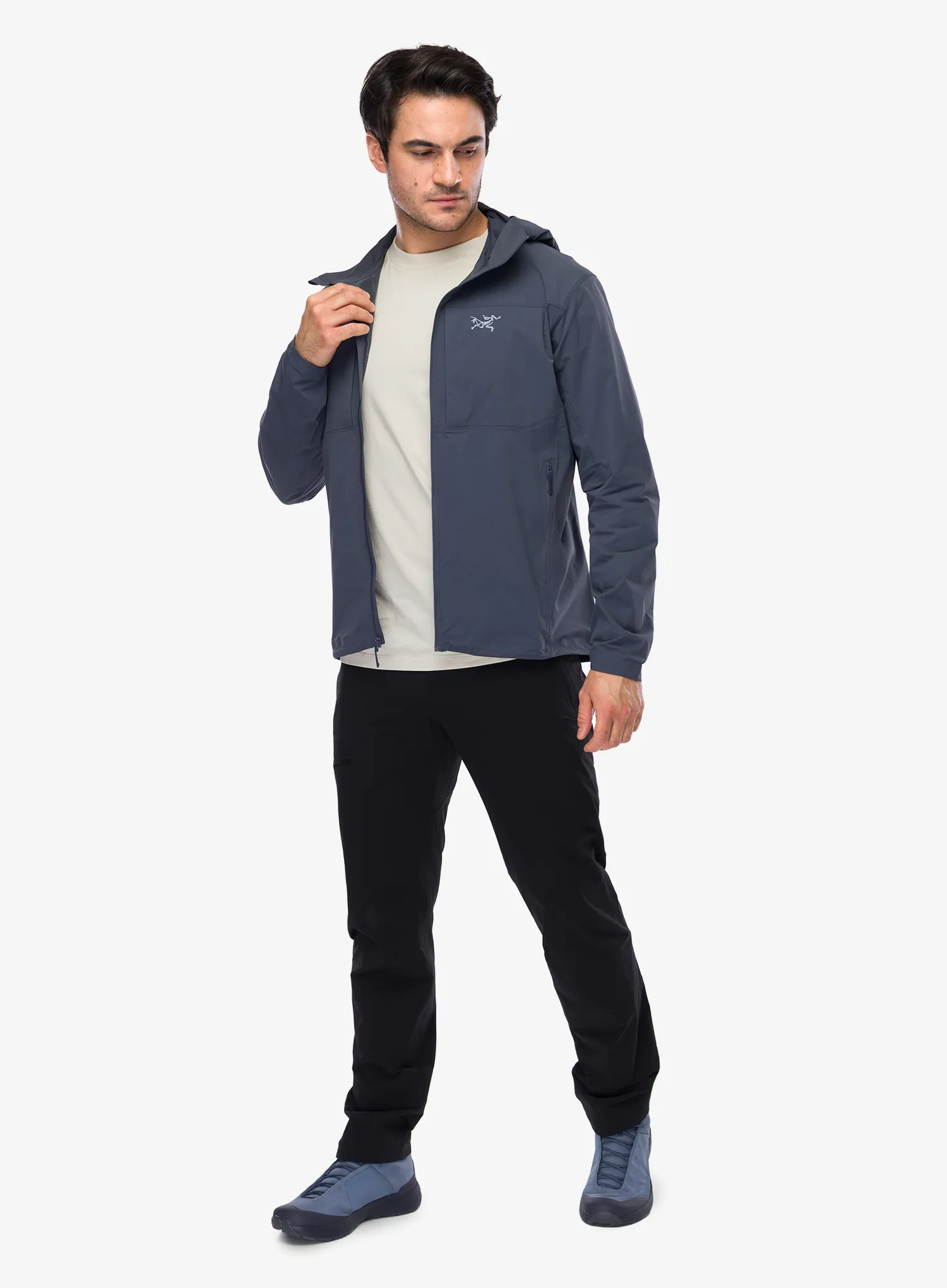 Softshell jakna Arcteryx Gamma Lightweight Hoody - dk stratus