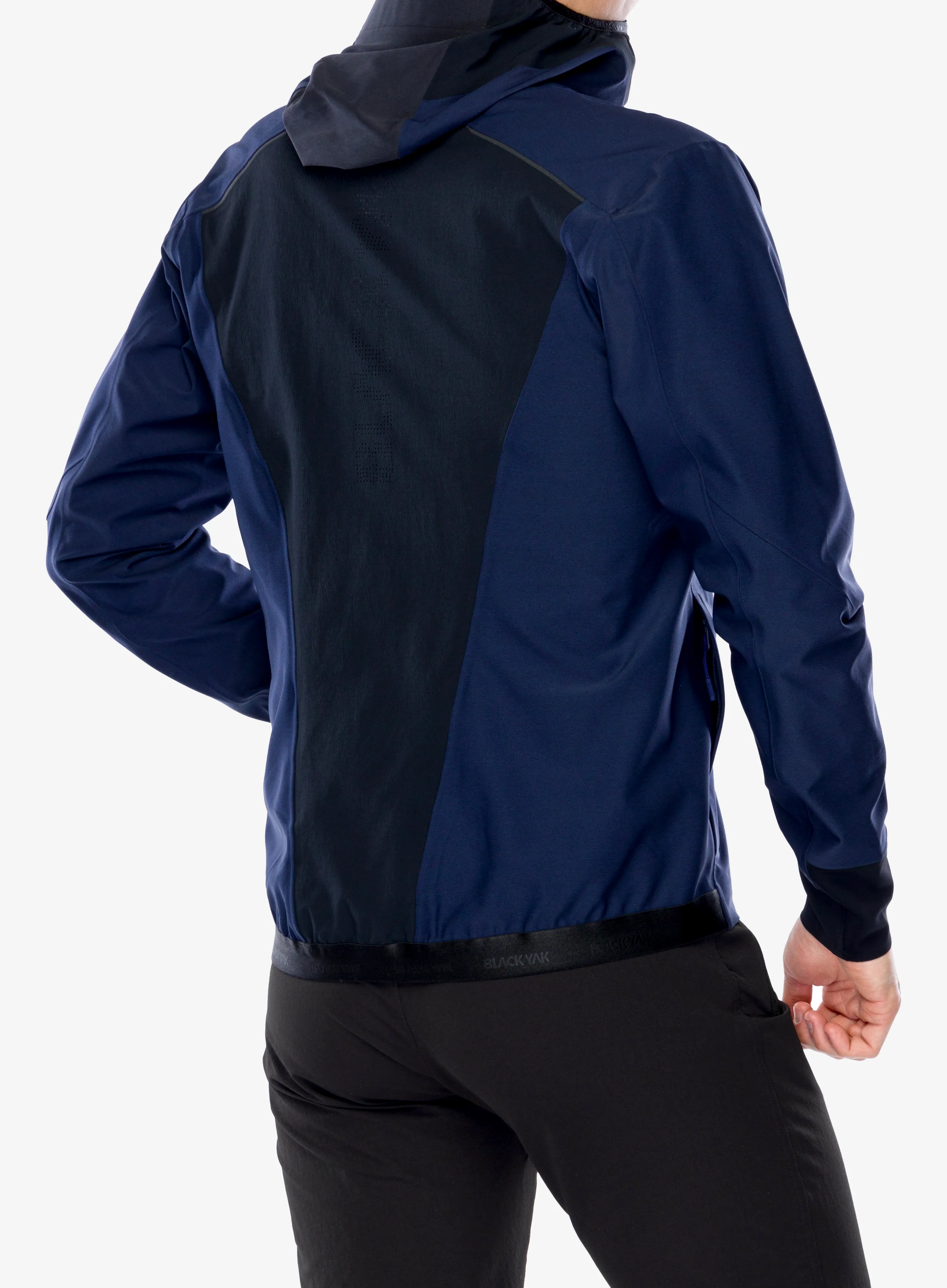 Softshell jakna BlackYak Dangi Hoody - blue print
