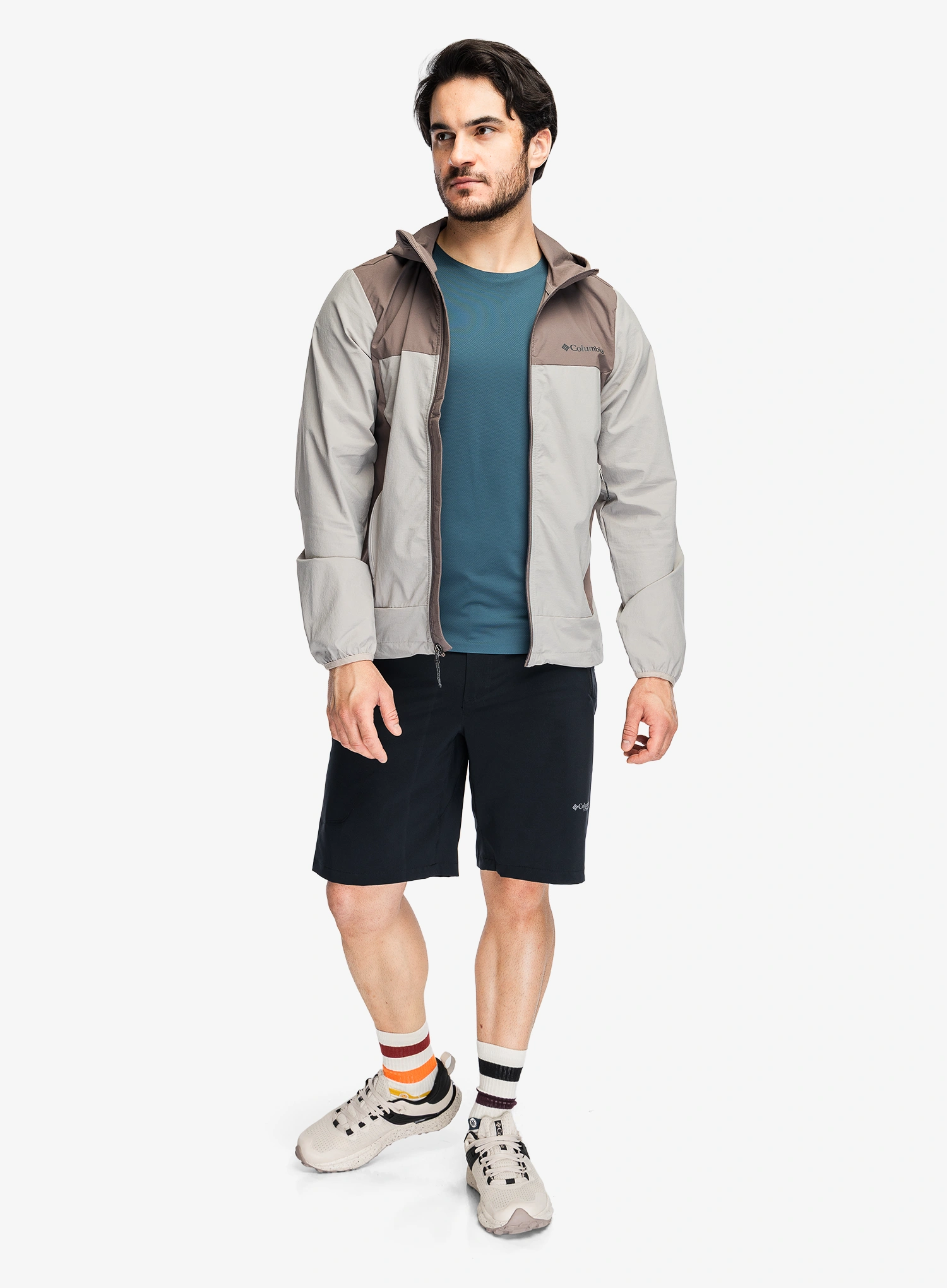 Softshell jakna Columbia Heather Canyon II Hooded Jacket - flint grey/iron
