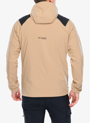 Softshell jakna Columbia Triple Canyon Hooded Jacket - canoe/black