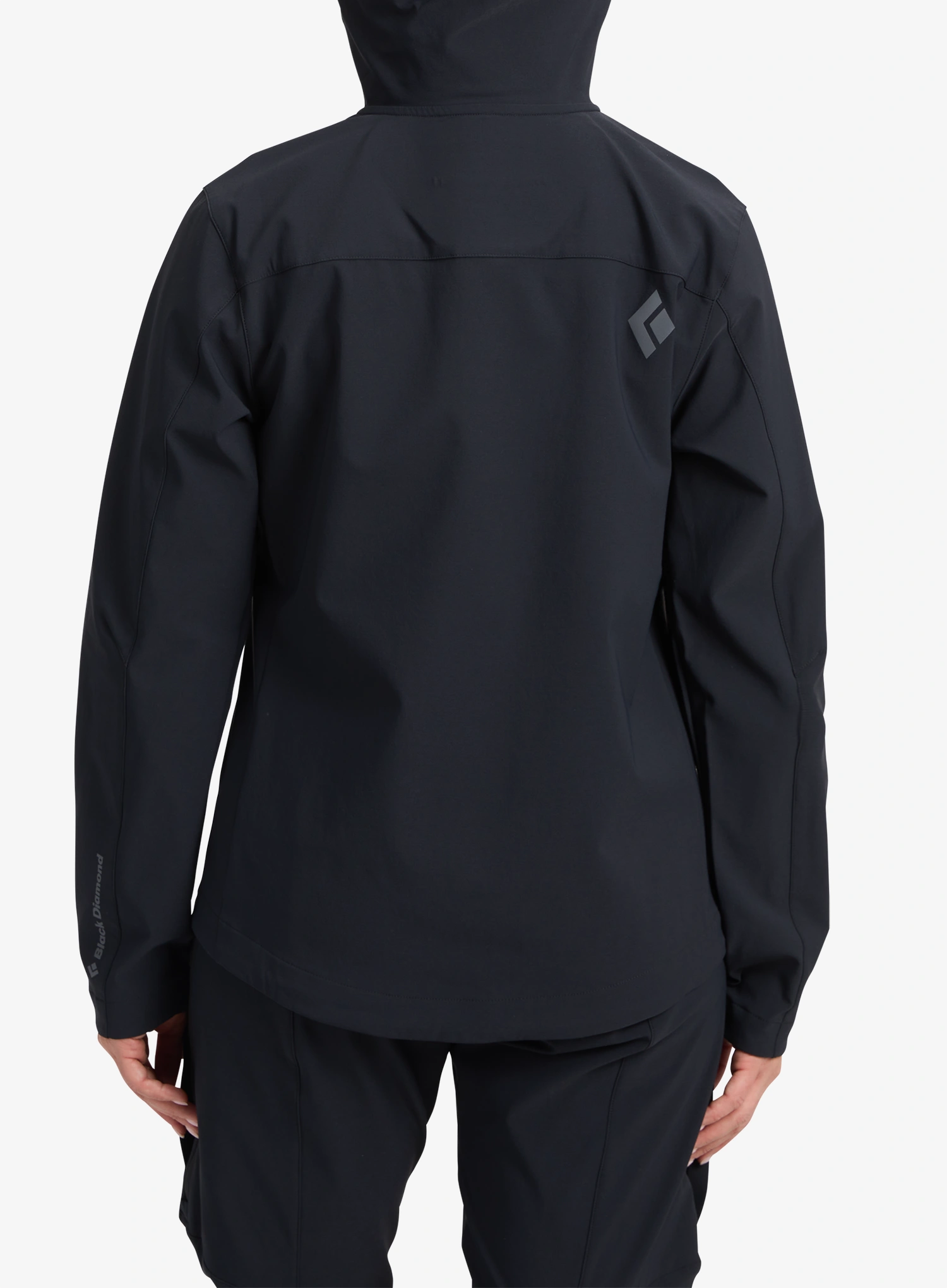 Ženska softshell jakna Black Diamond Dawn Patrol Softshell - black/black