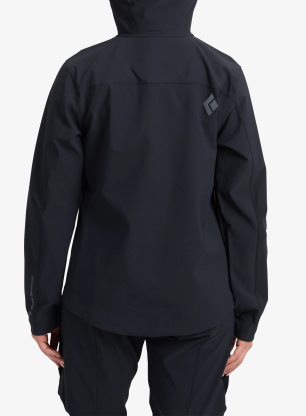 Ženska softshell jakna Black Diamond Dawn Patrol Softshell - black/black