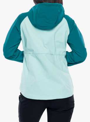 Ženska softshell jakna Columbia Heather Canyon II Hooded Softshell - spray/river blue