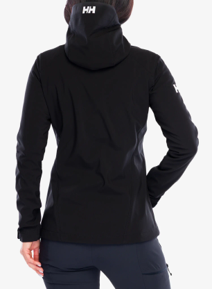Ženska softshell jakna Helly Hansen W Paramount Hood Softshell Jkt - black